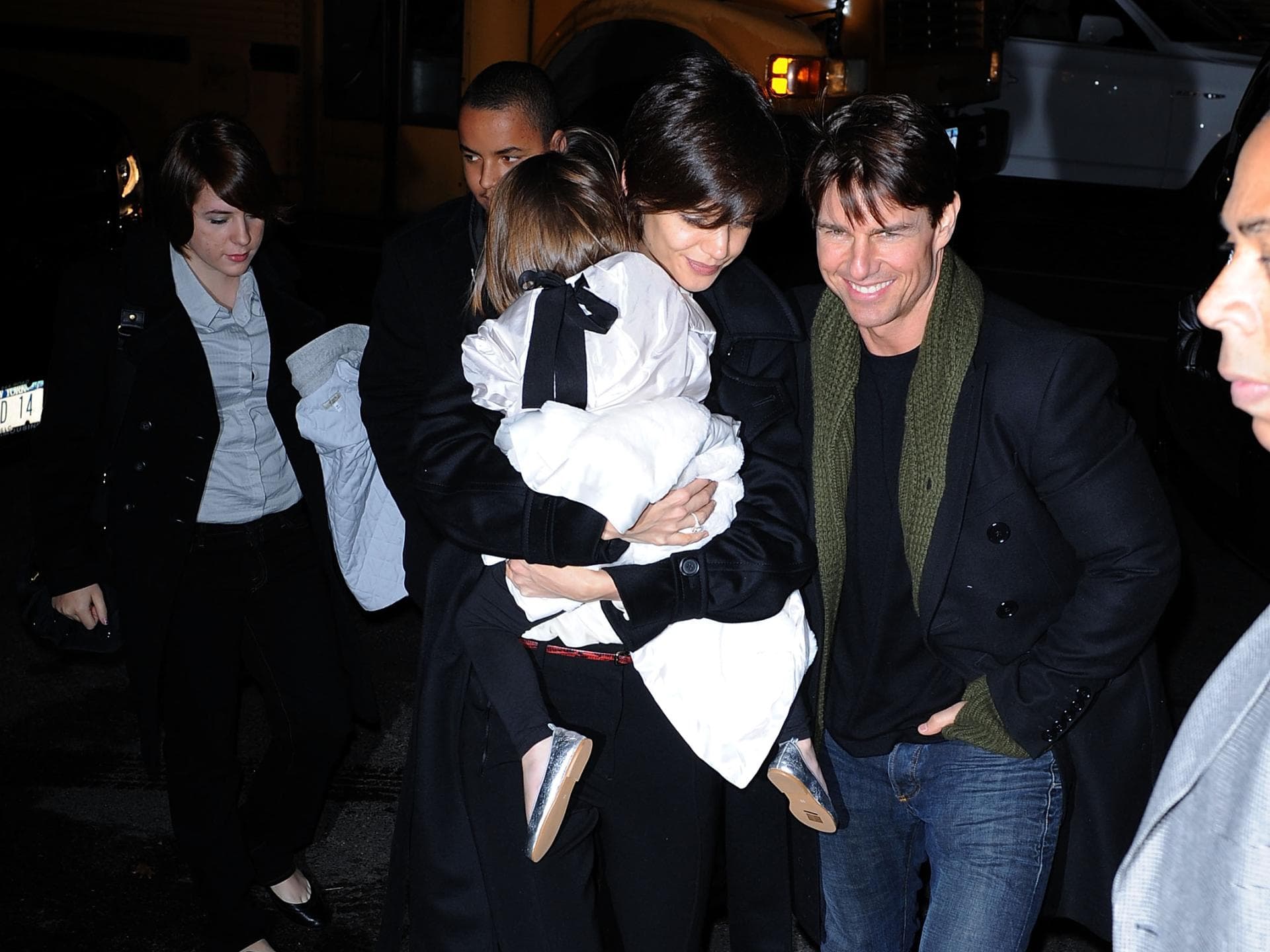 Connor, Isabella, Suri und Tom Cruise mit Katie Holmes