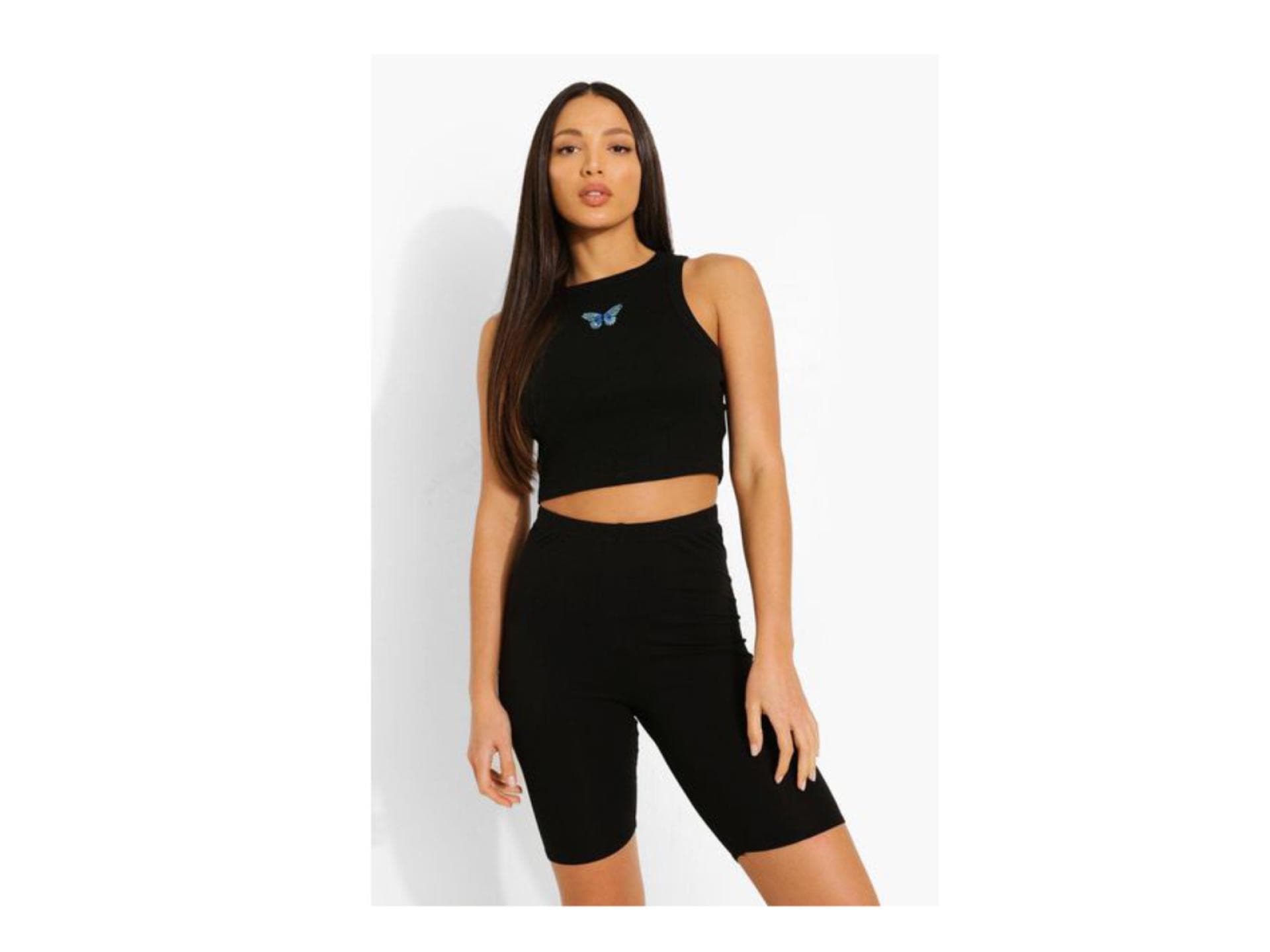 schwarze Radlerhose von Boohoo