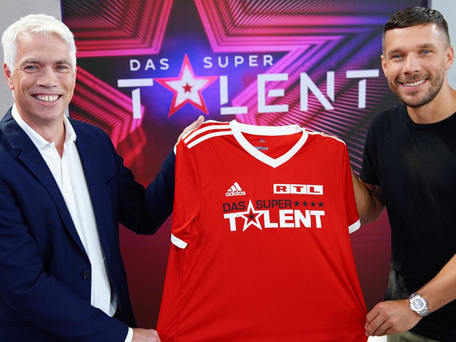 Lukas Podolski bei Das Supertalent Lukas Podolski bei Das Supertalent