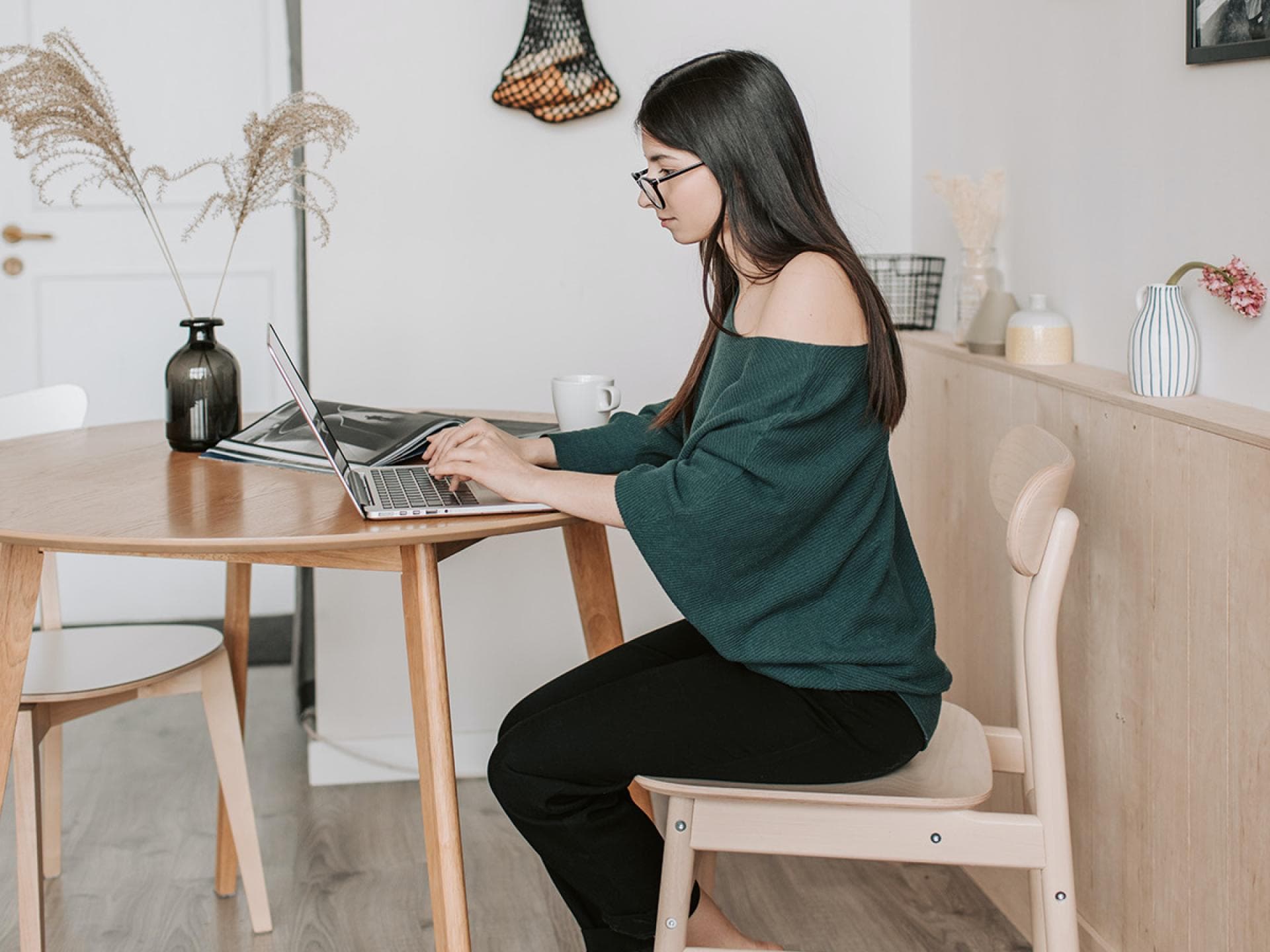Homeoffice Frau im Homeoffice