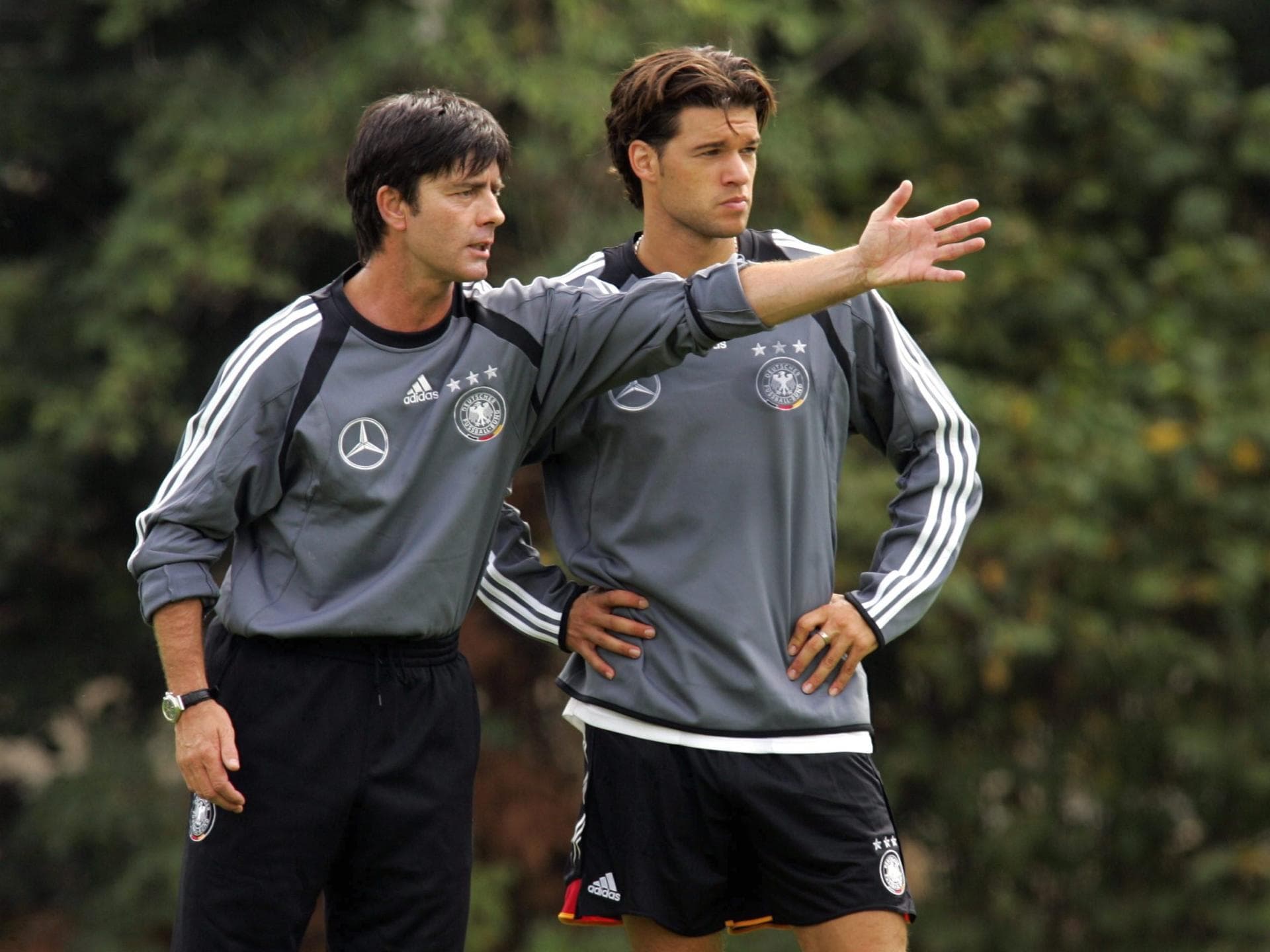 Joachim Löw Michael Ballack 2004