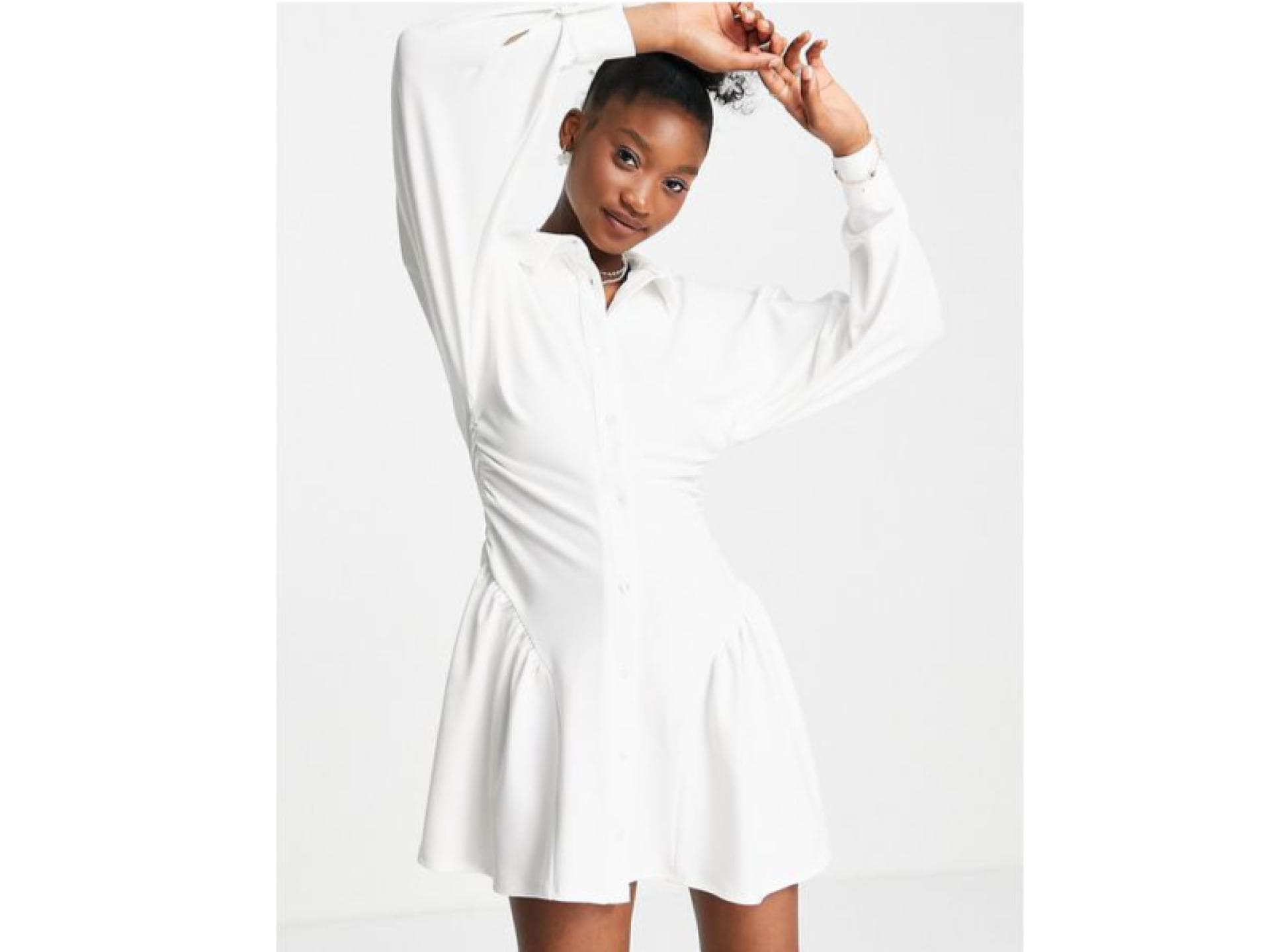 Hemdkleid Asos weiß