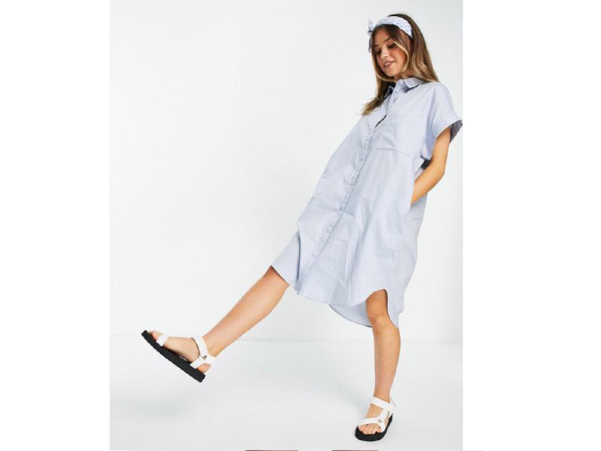 Hemdkleid blau 