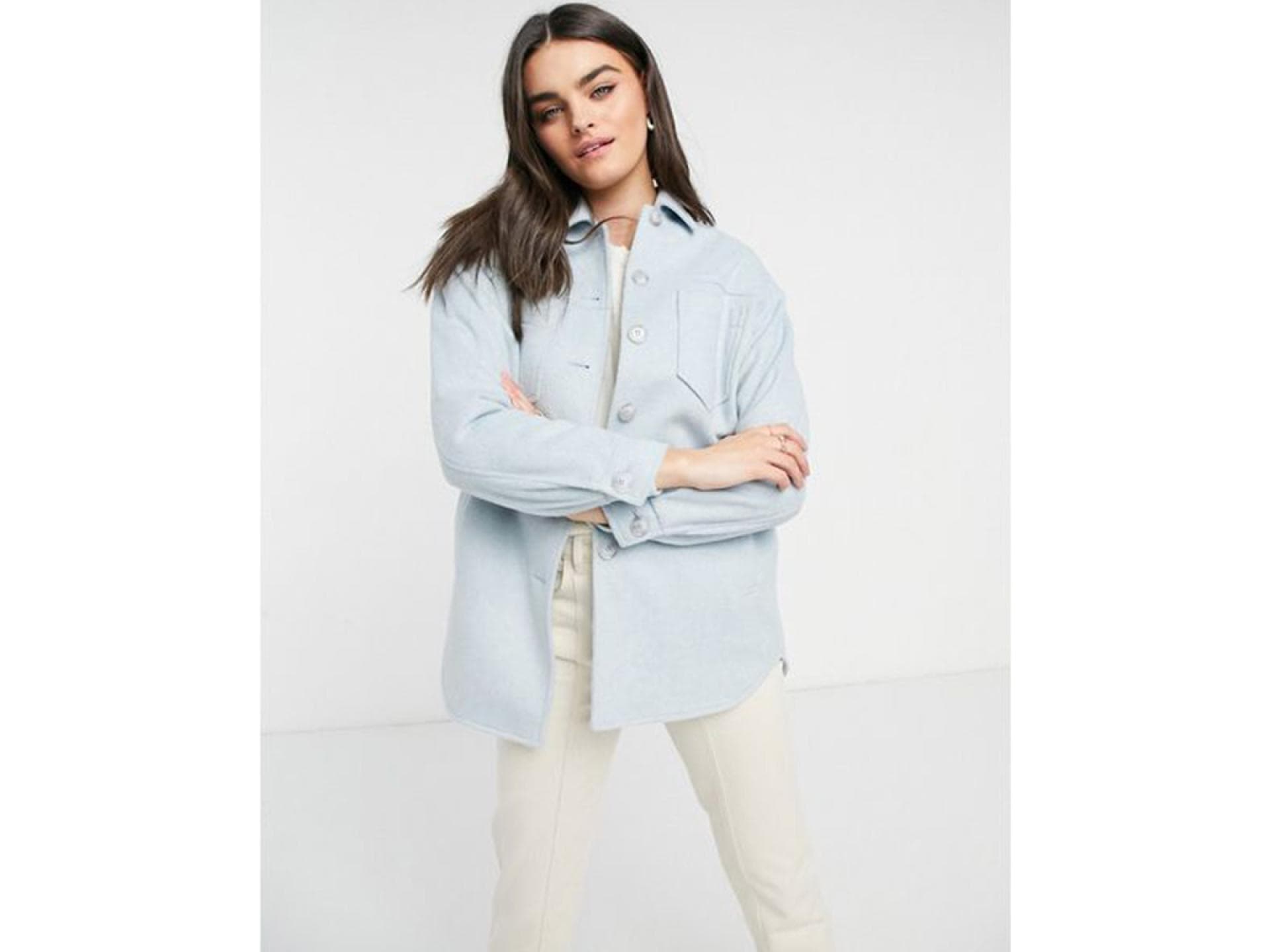 Hemdjacke in Babyblau