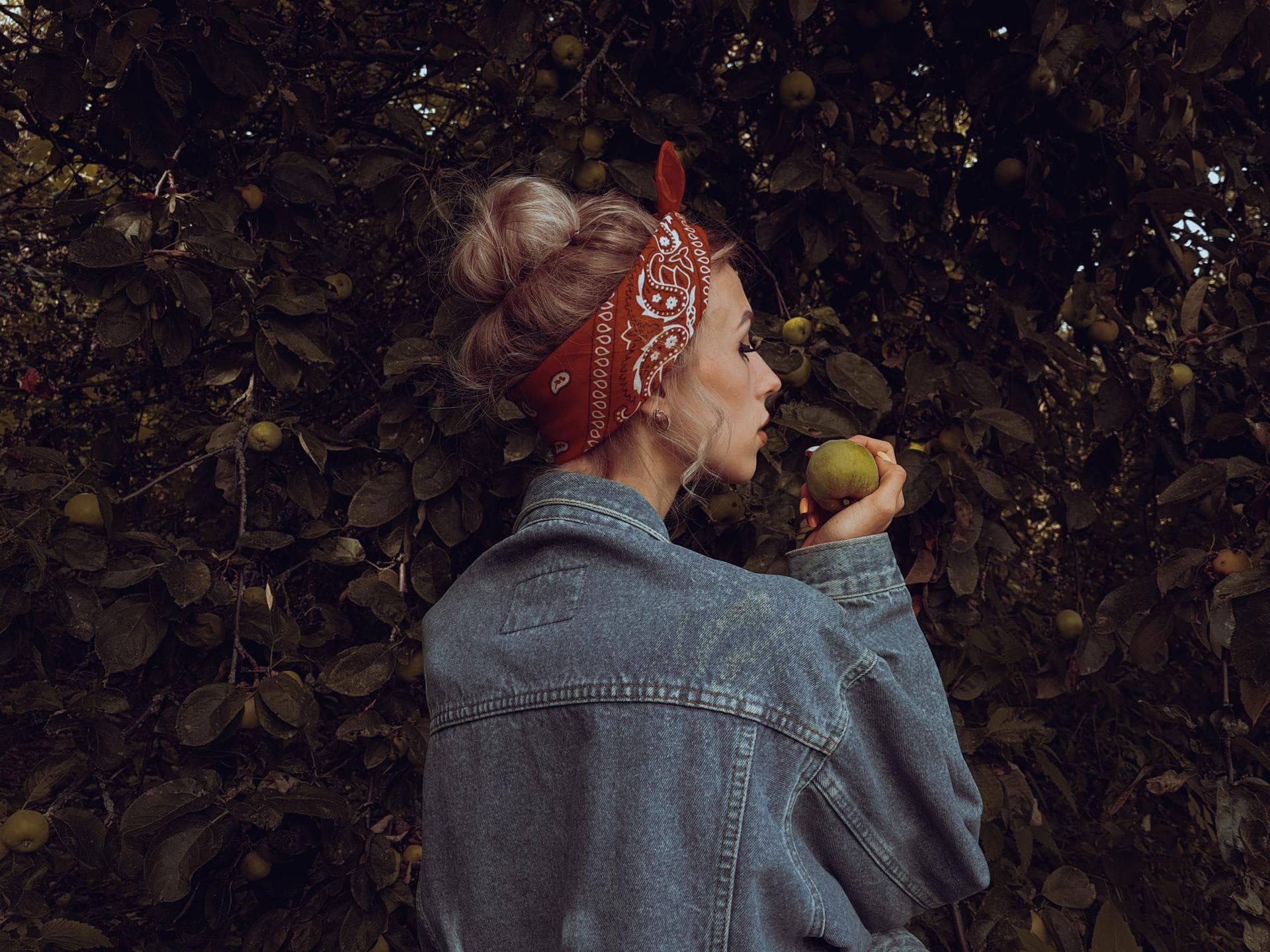 Bandana-Frisur mit Dutt