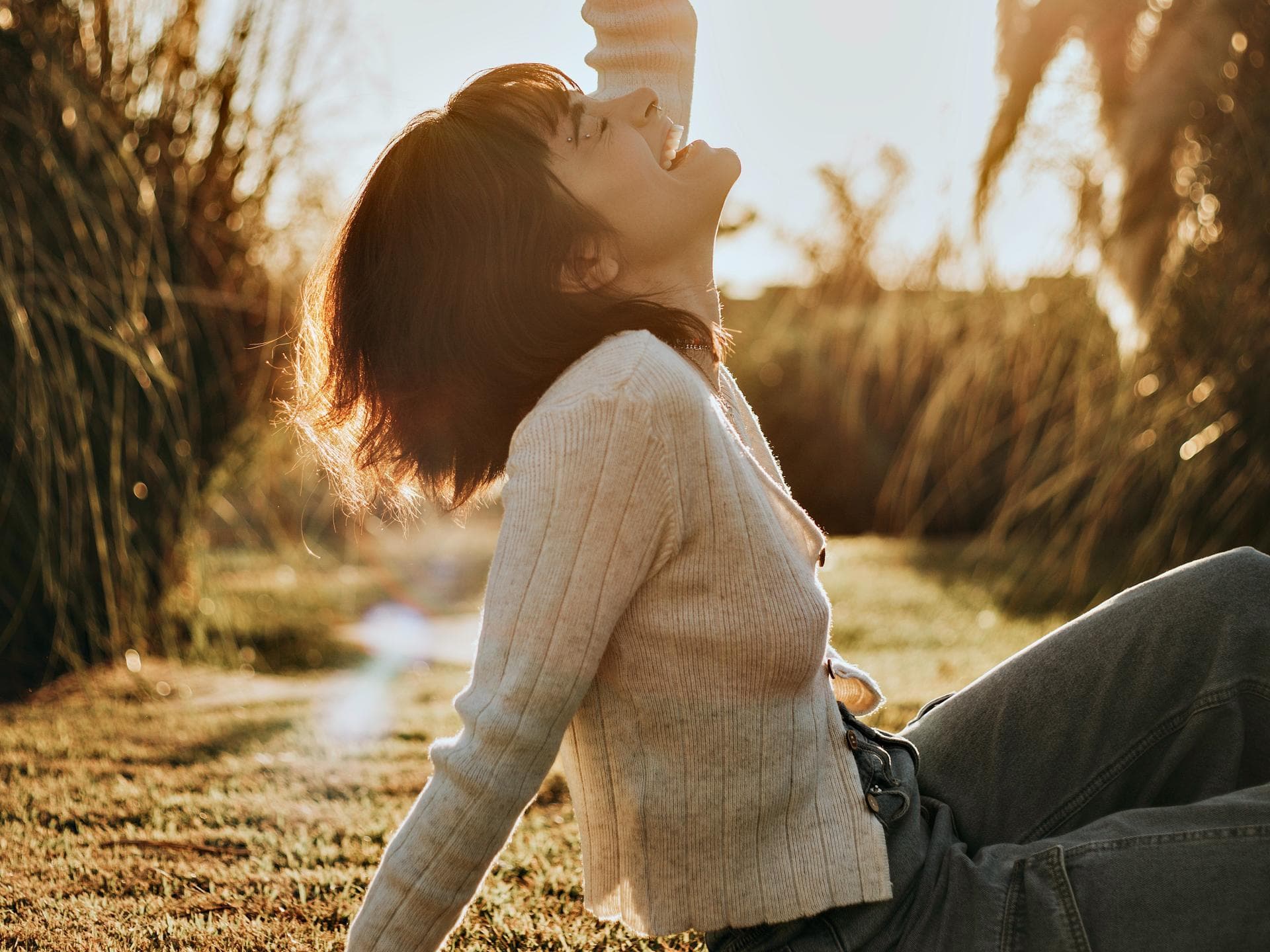 Horoskop: Frau in der Sonne