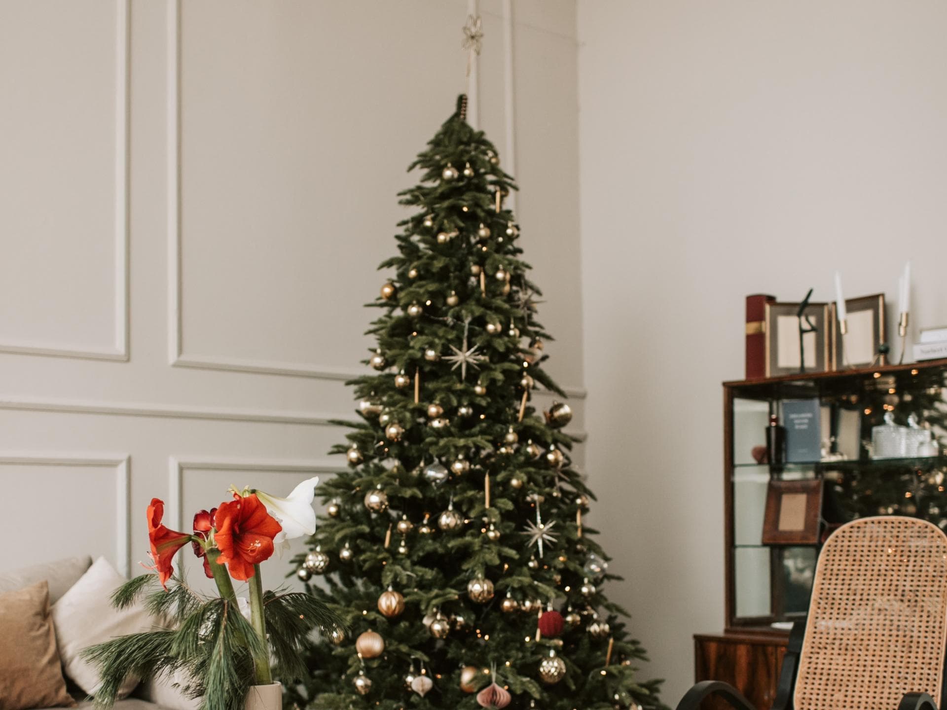 Weihnachtsdeko geschmückter Raum