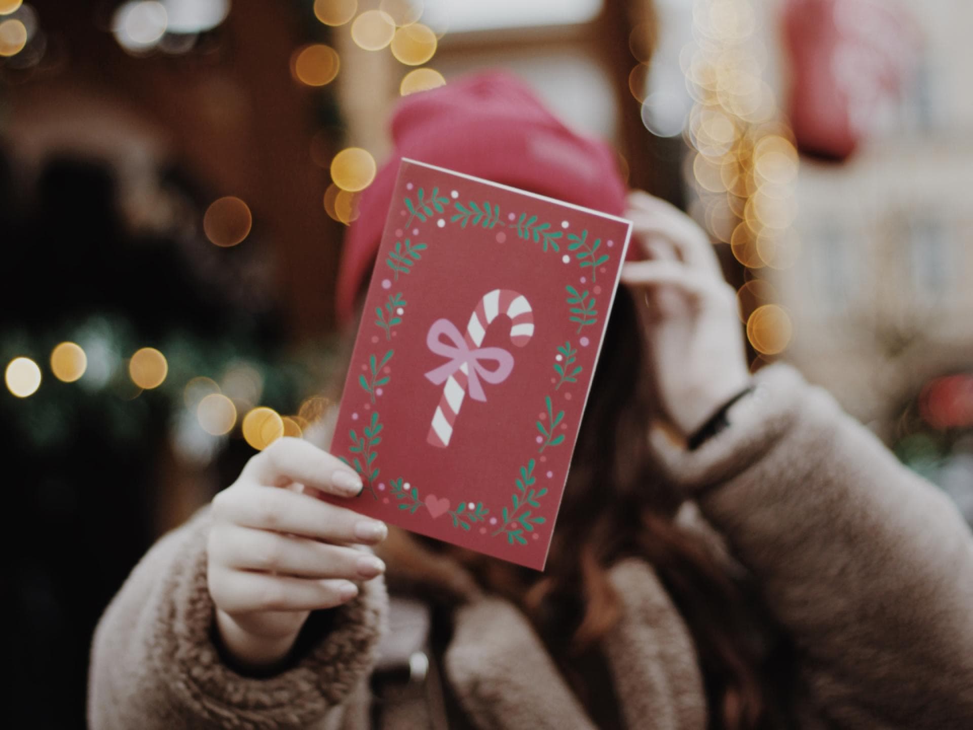 Weihnachtskarte Frau