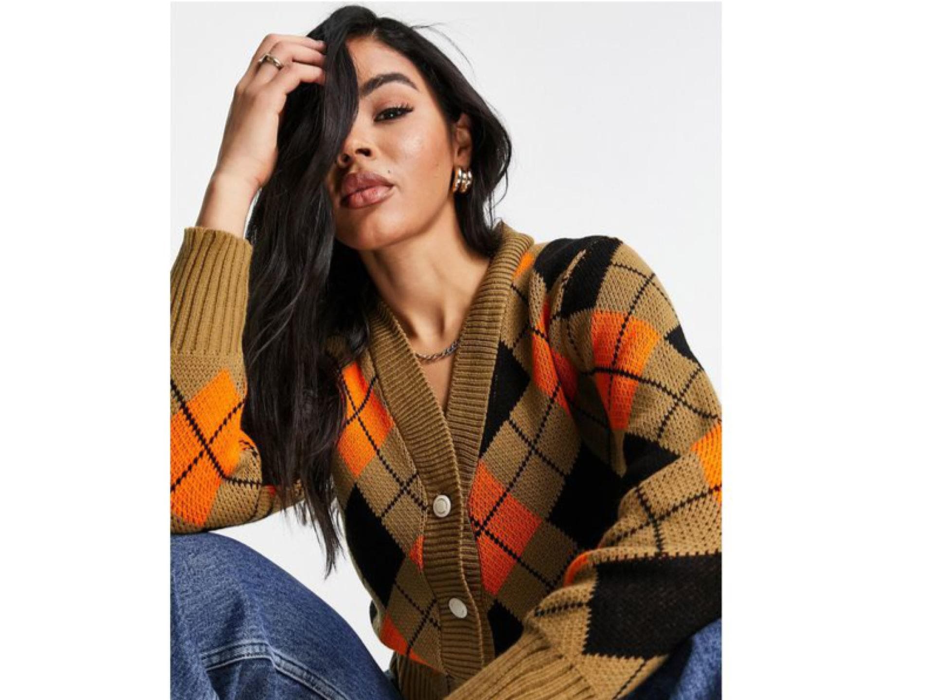 Argyle Cardigan ASOS