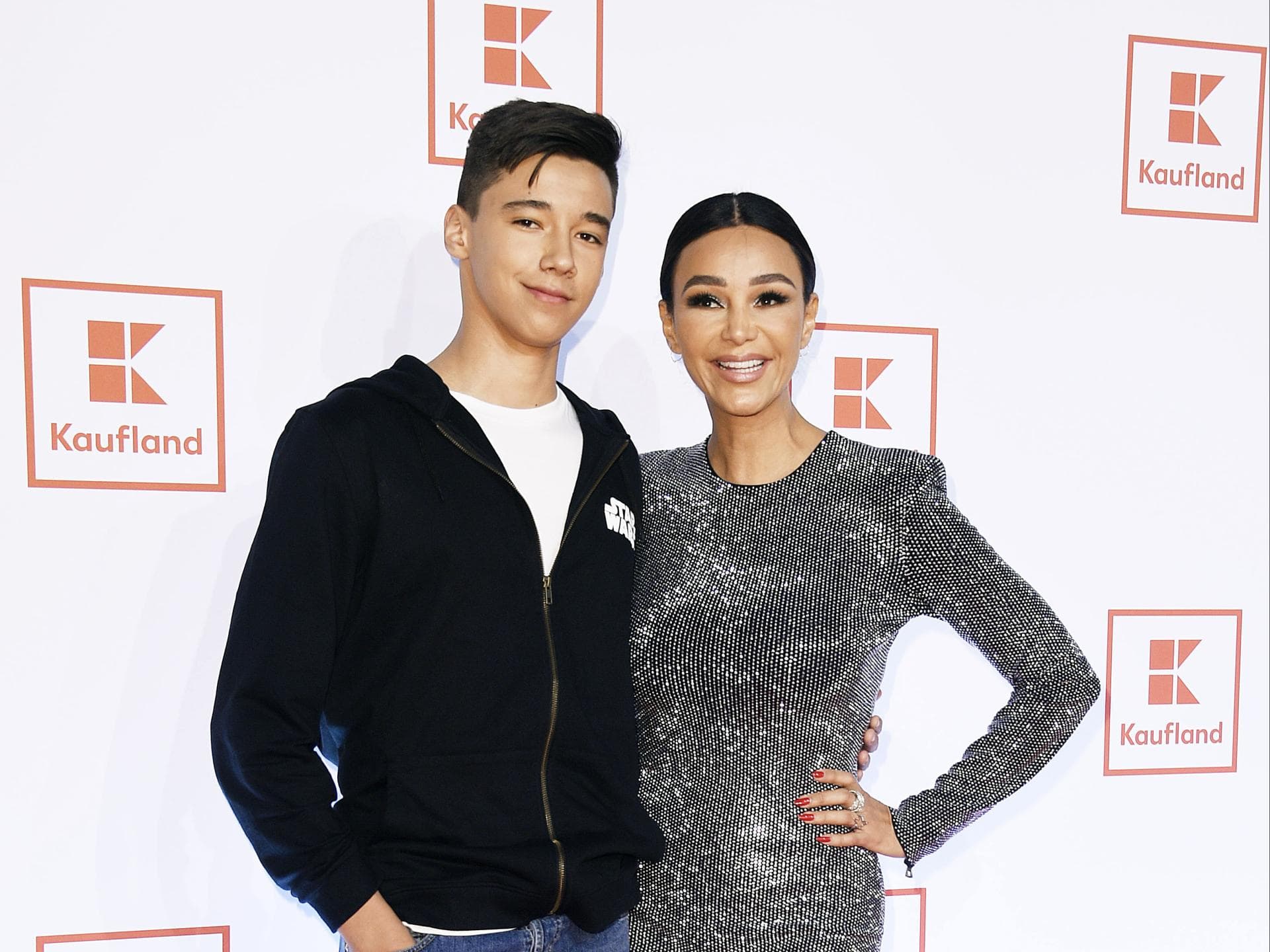 Verona und Diego Pooth bei einem Kaufland Event