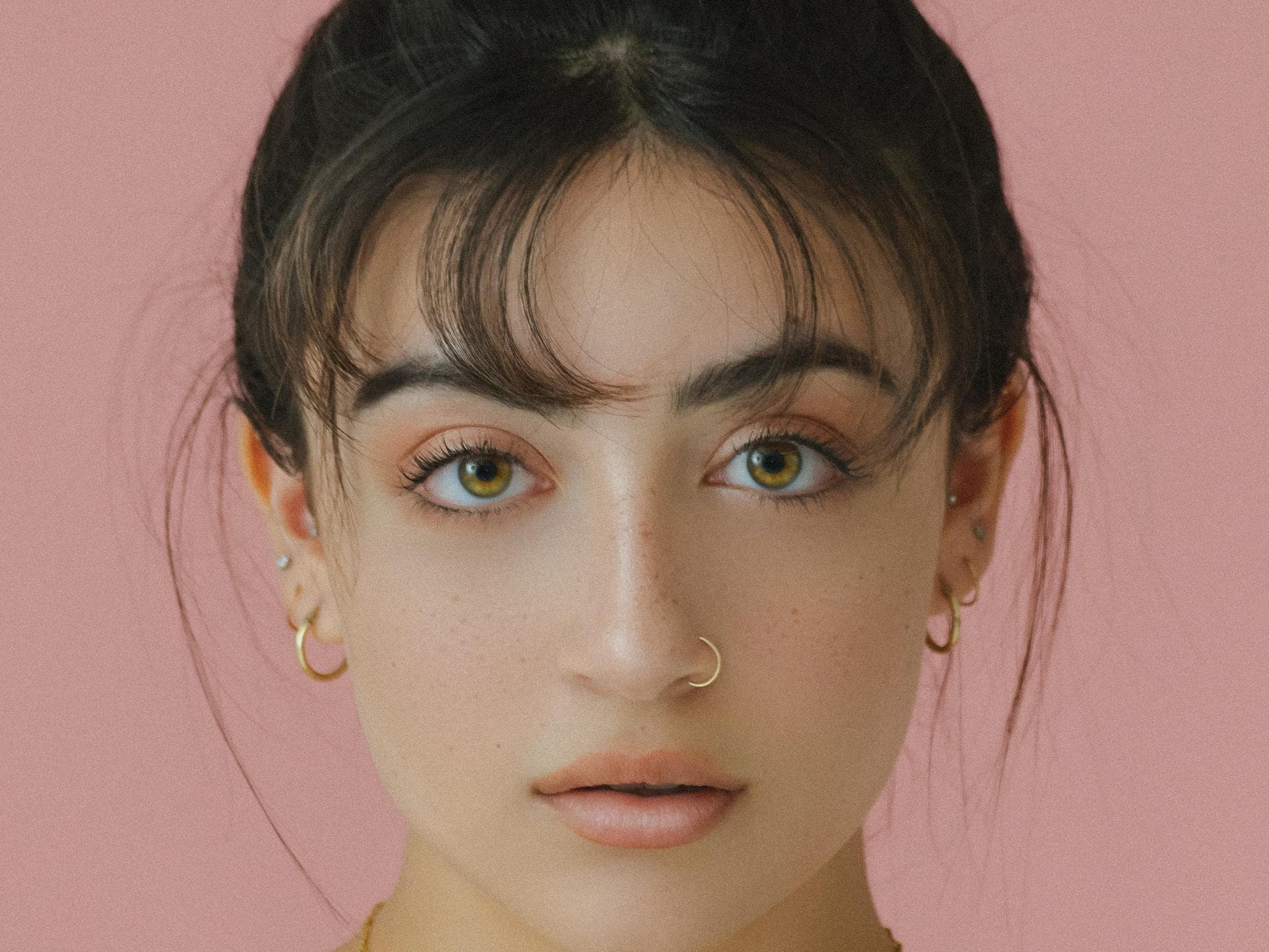 Frau natürliches Make Up