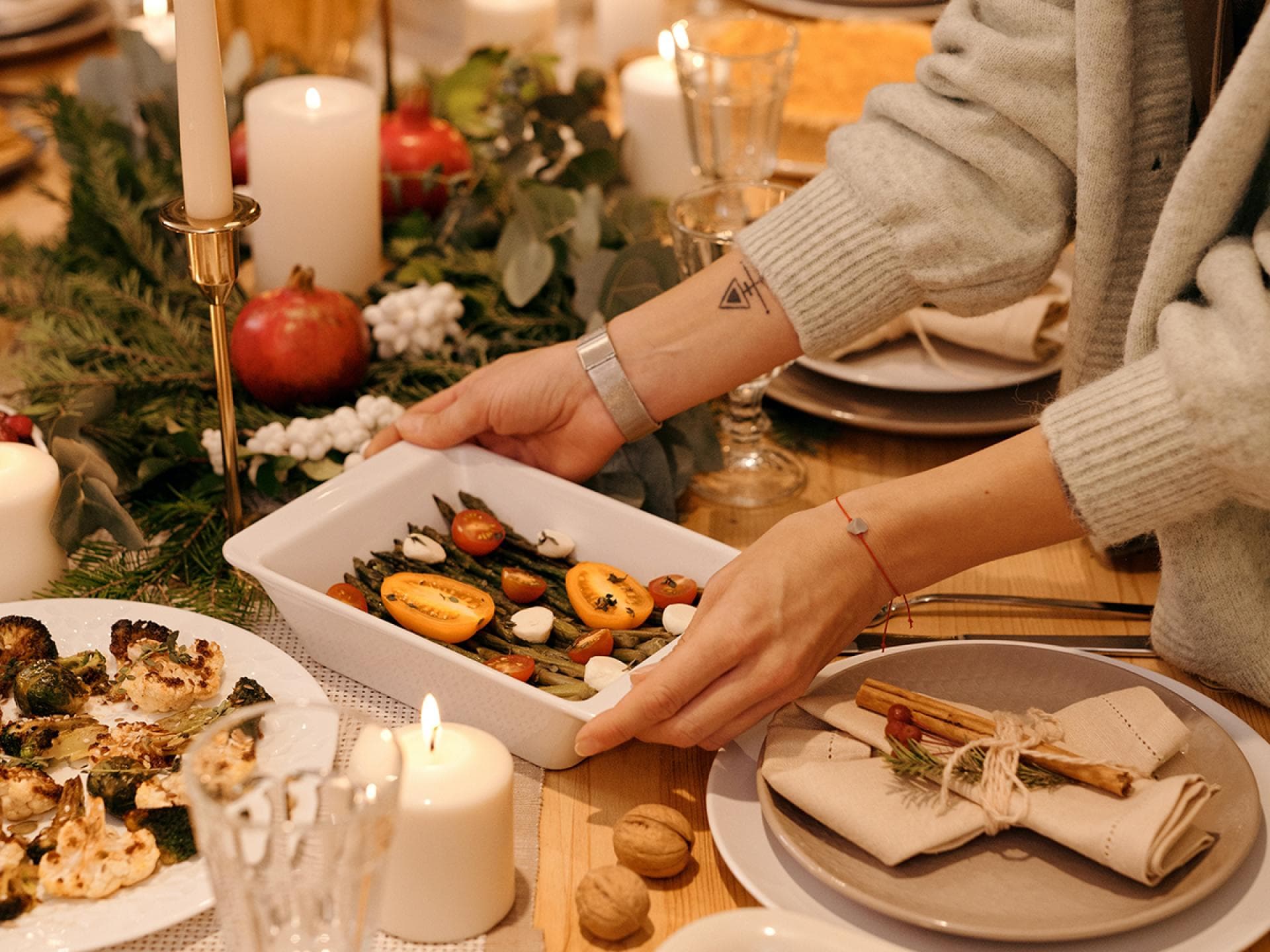 Vegetarisches Weihnachtsessen