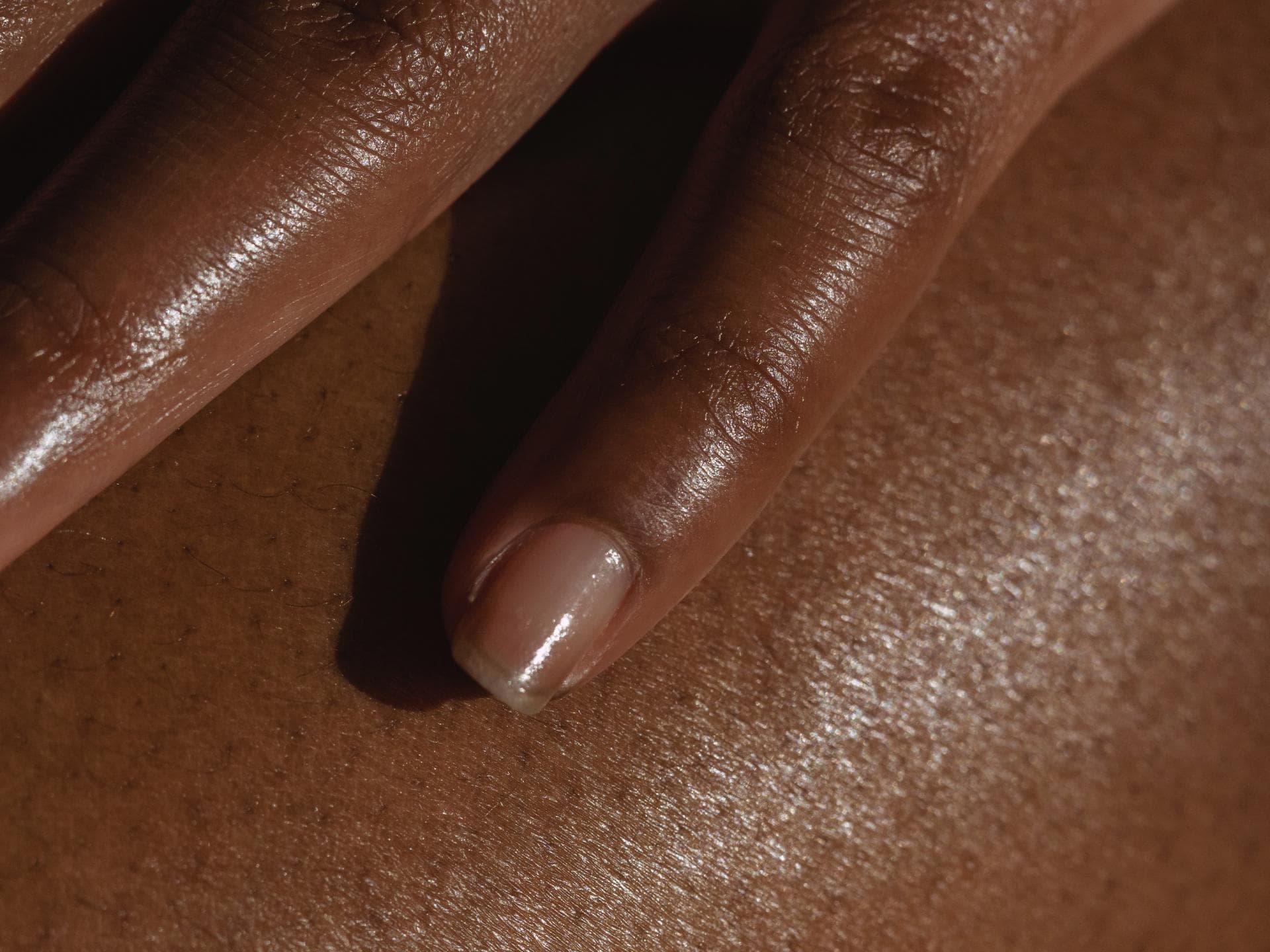 Glatte Haut Hand