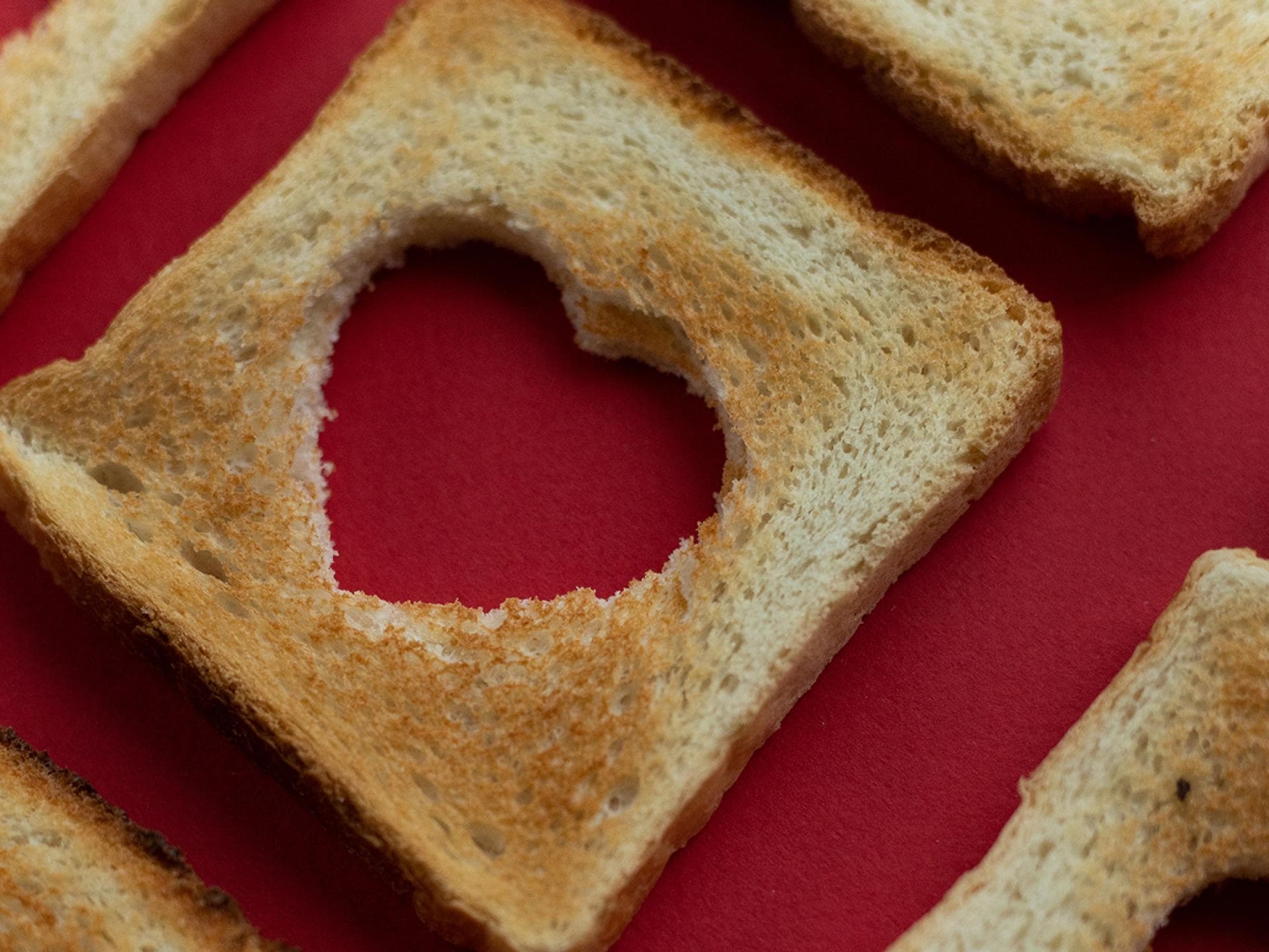 Toast mit Herz