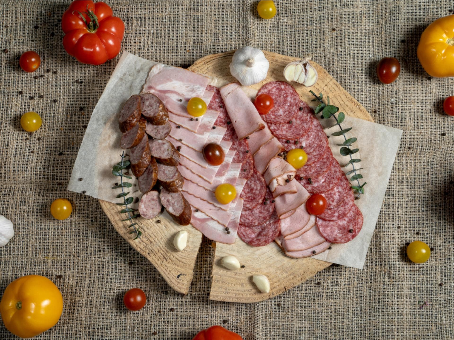 Wurst Schinken Salami 