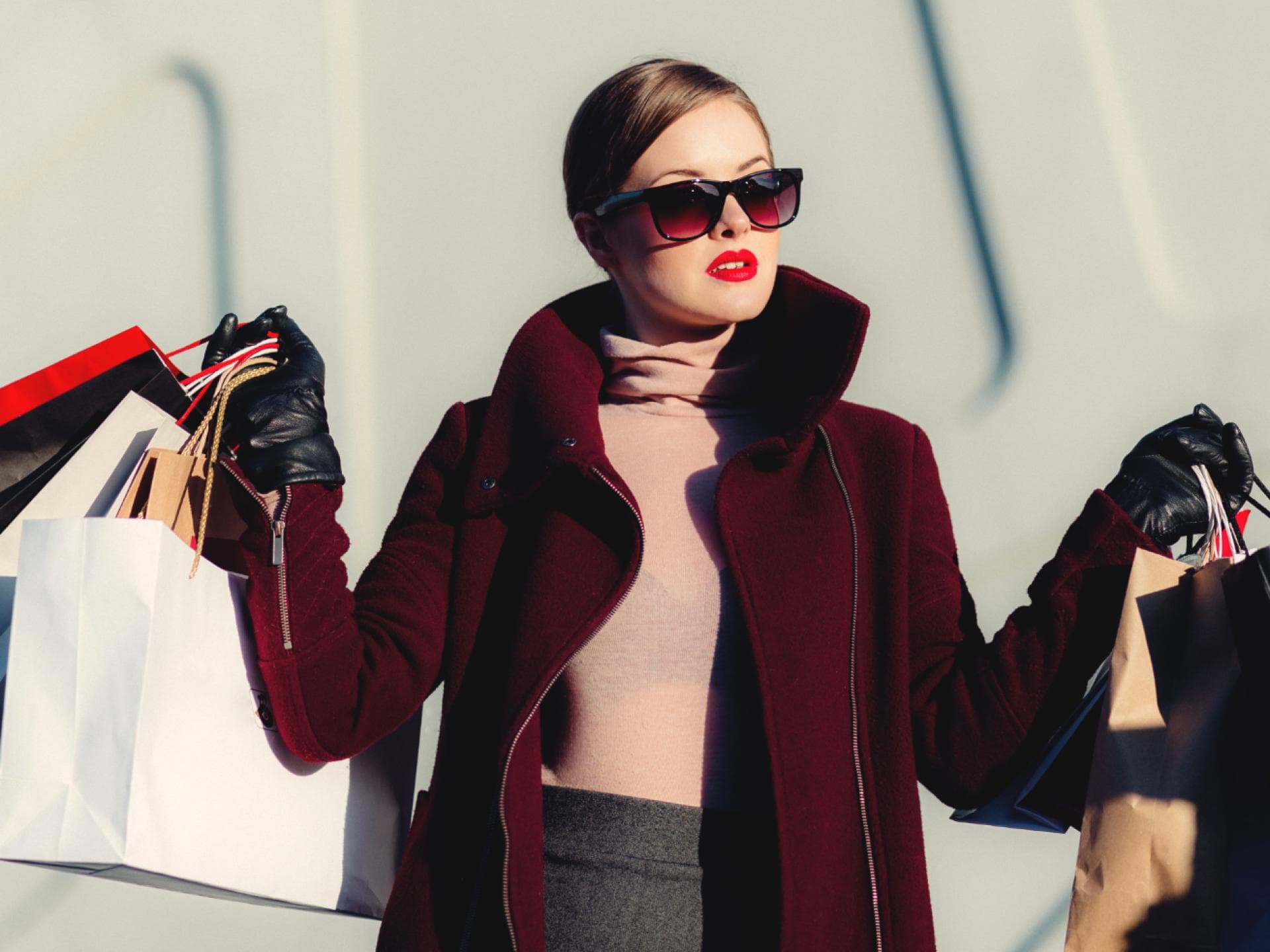 Frau beim Shoppen