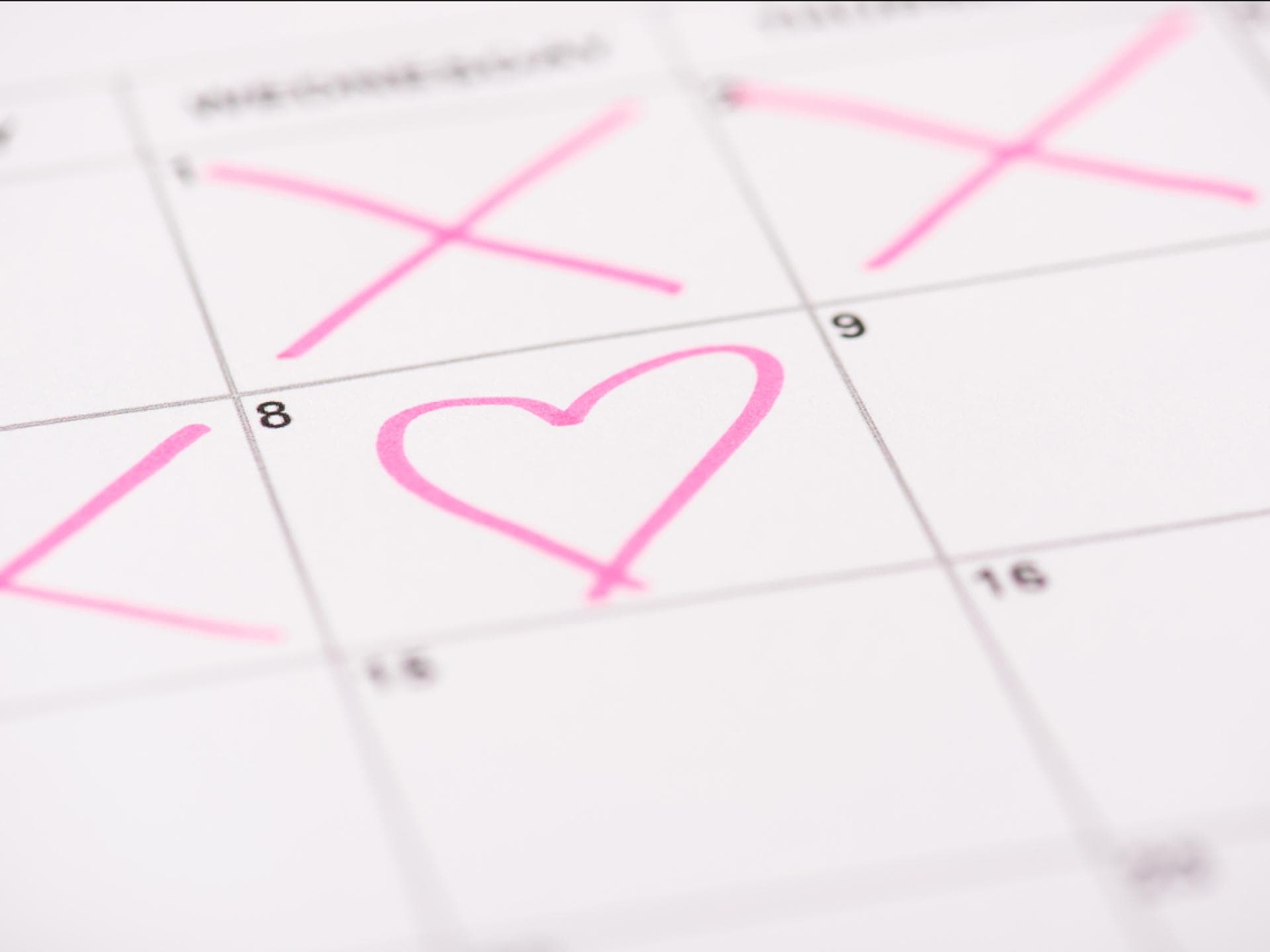 Eisprung in Kalender