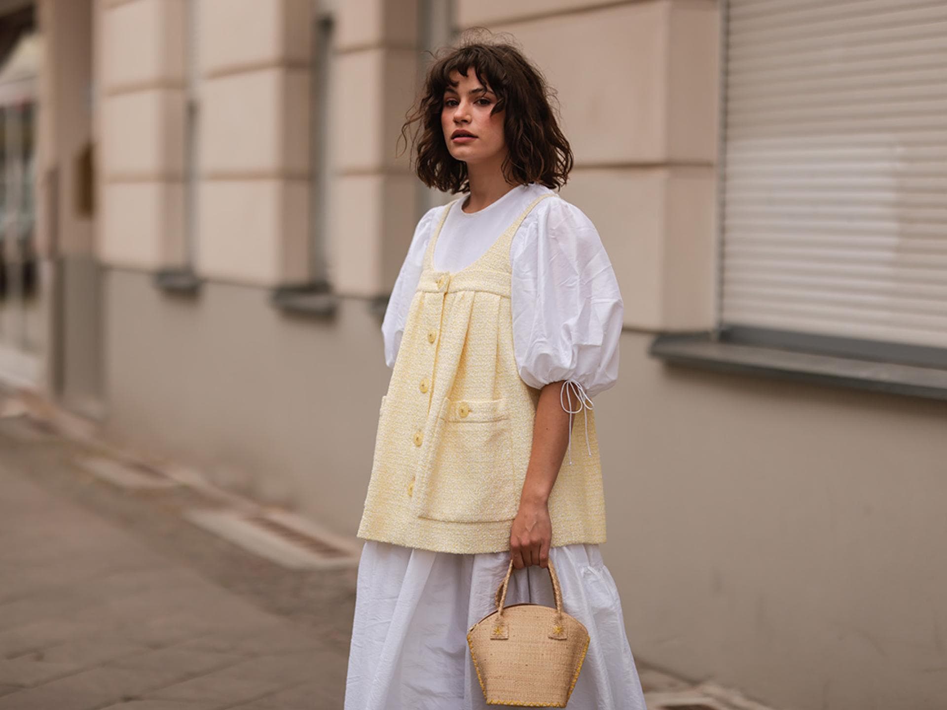Kleid mit Ballonärmel