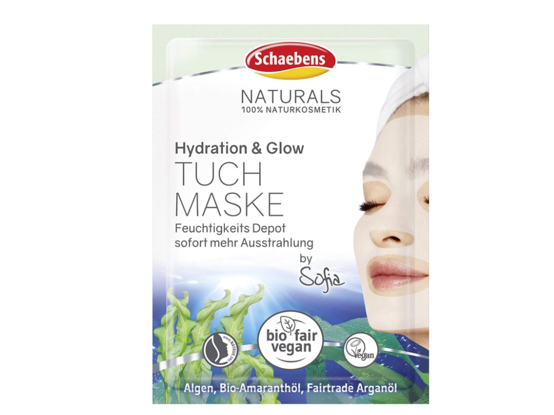Schaebens Naturals Hydration and Glow Tuchmaske