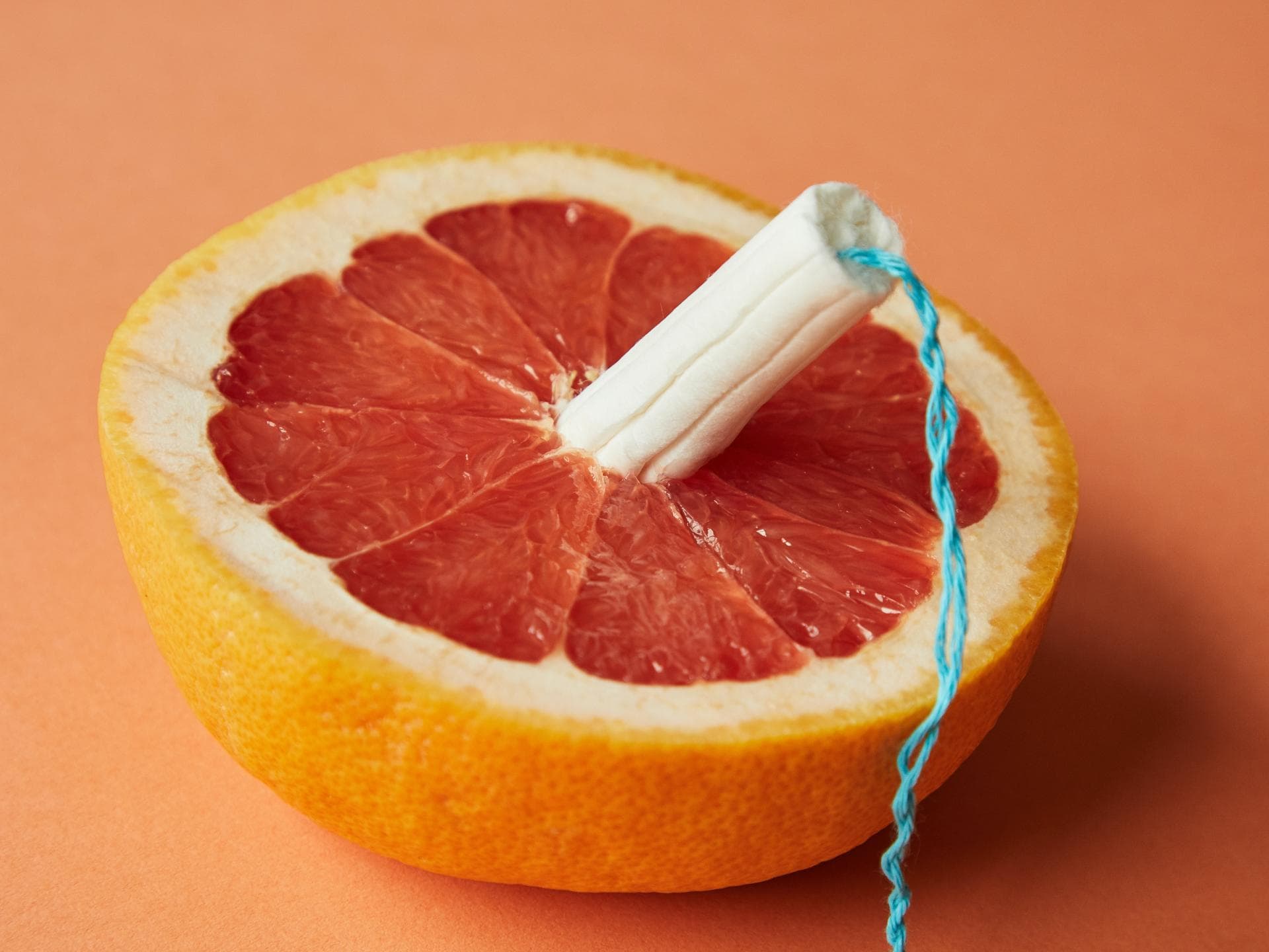 Frucht mit Tampon