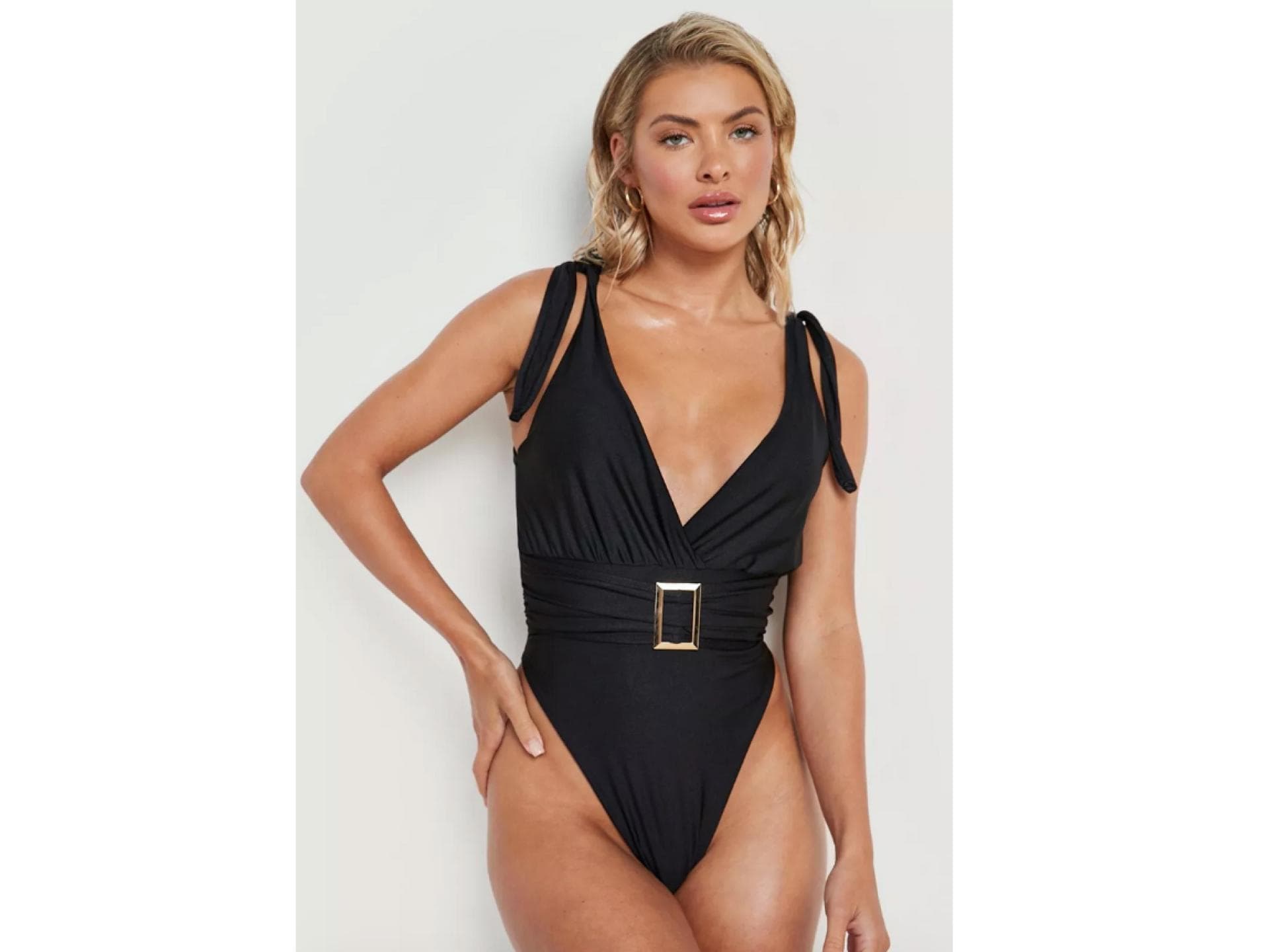 Badeanzug boohoo schwarz