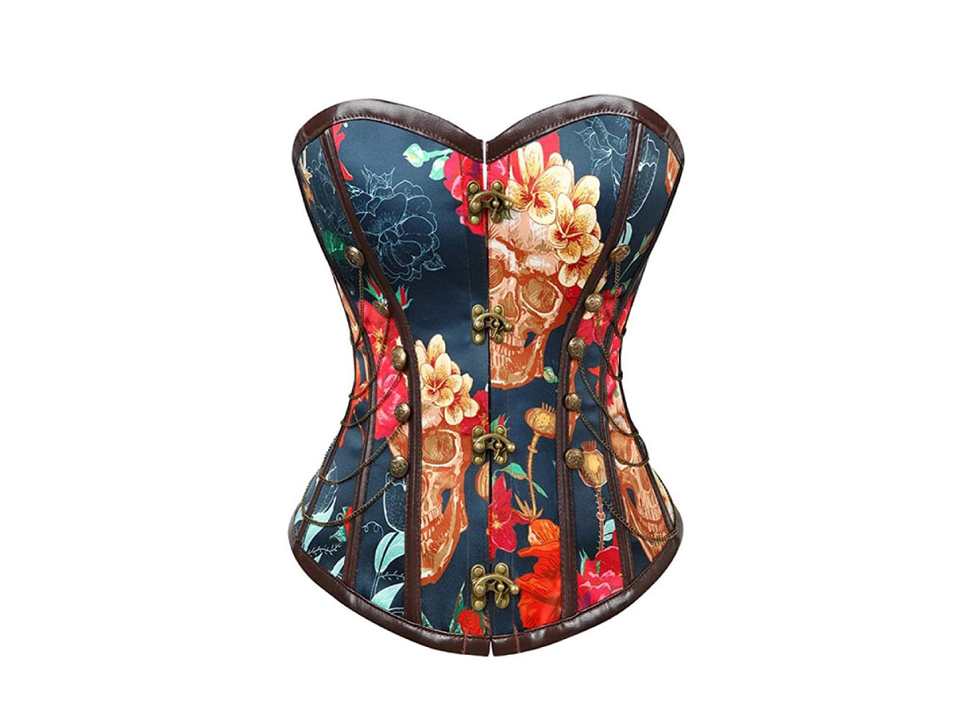 Vintage Korsage mit Blumenprint