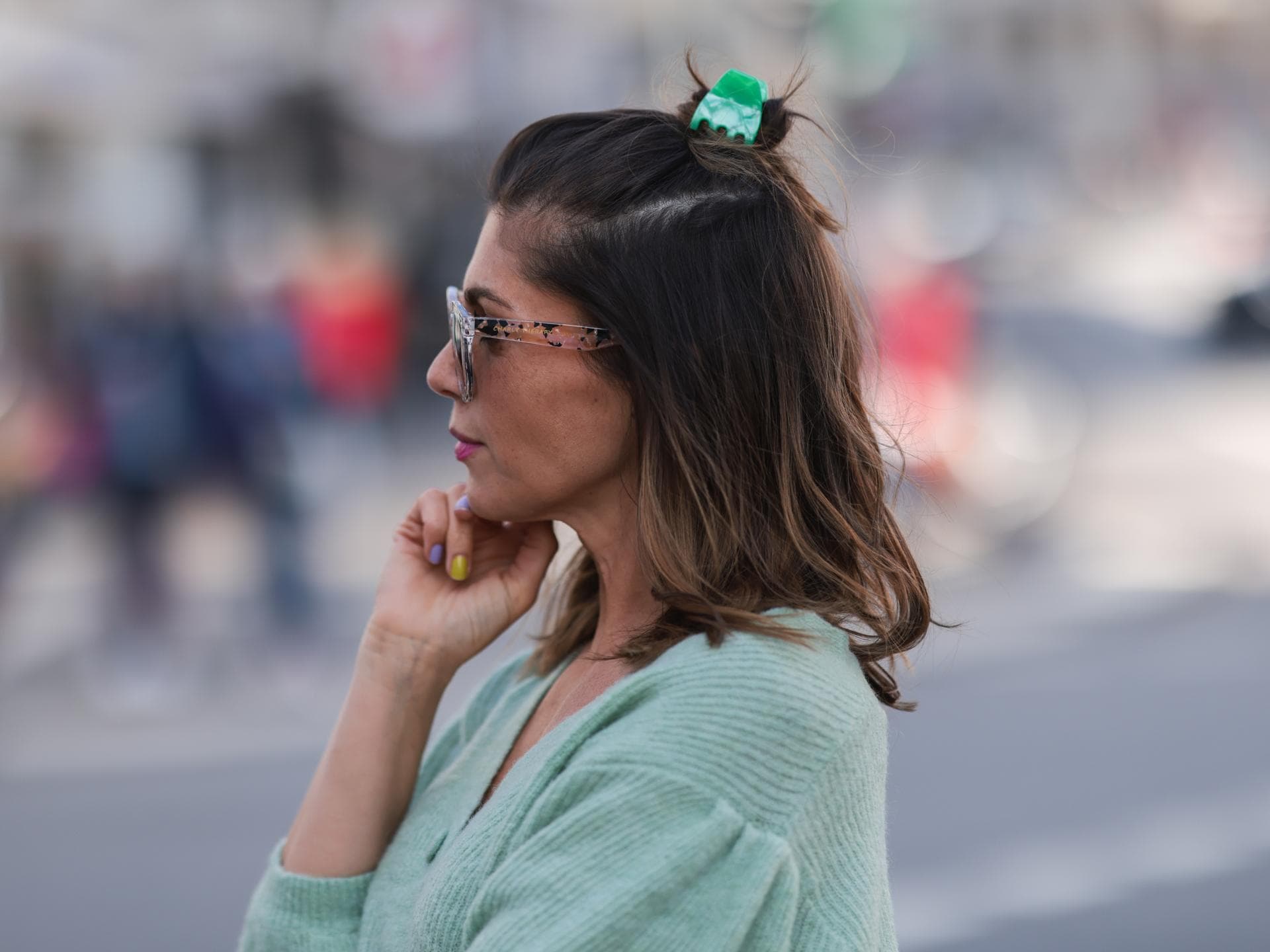 Haarspangen Frisuren-Looks