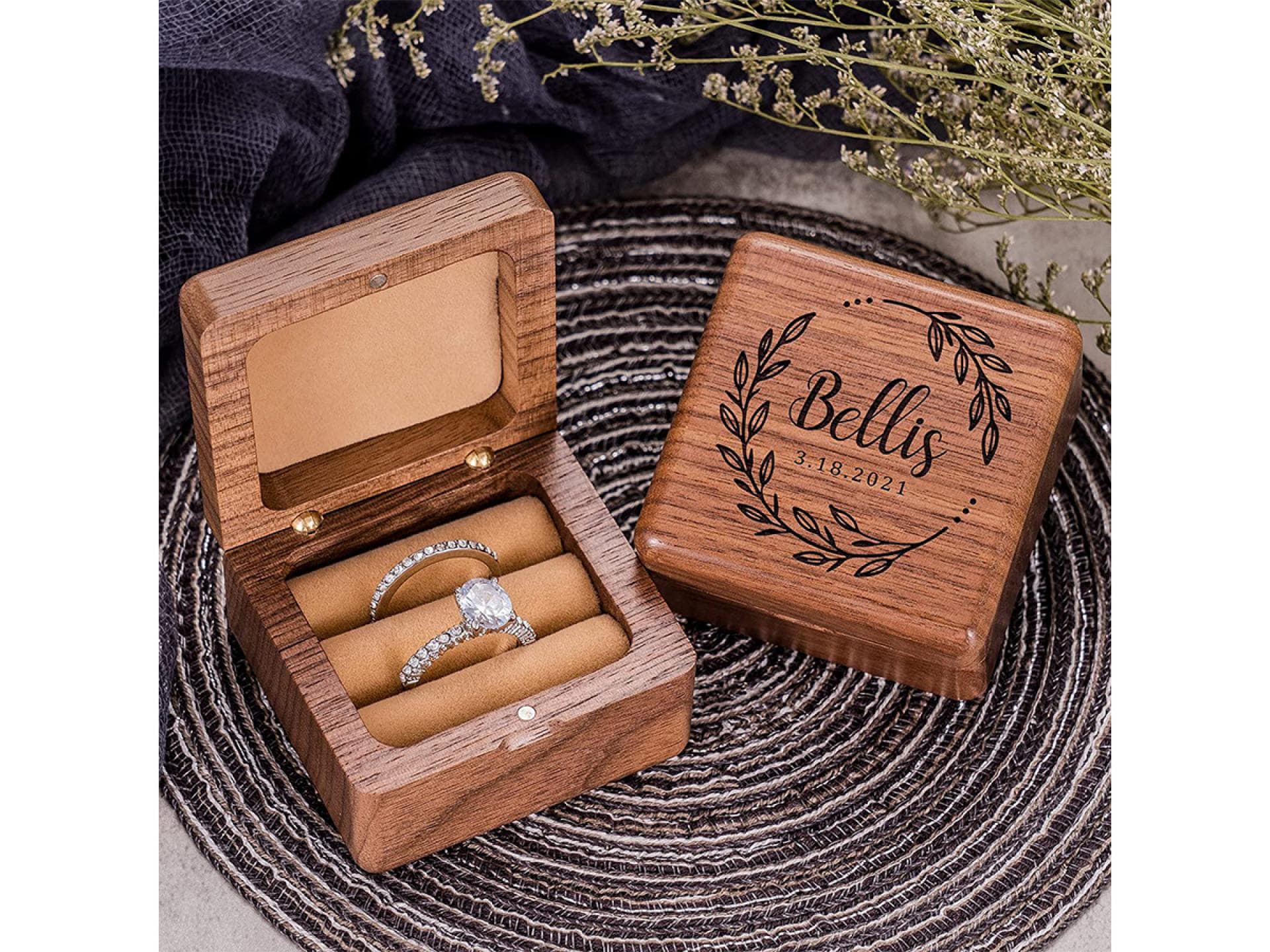 Ringbox aus Holz