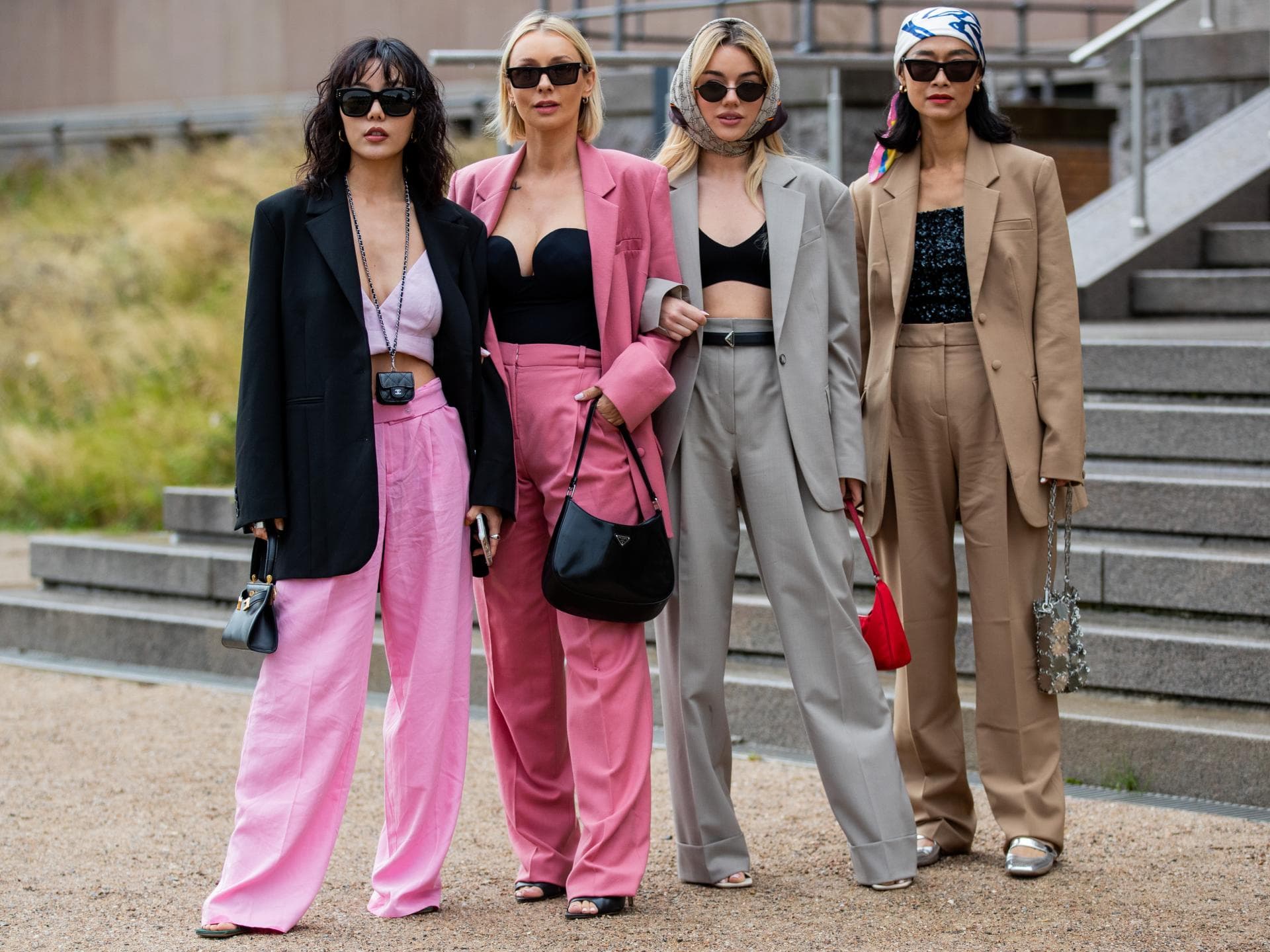 Weite Hosen Modetrend