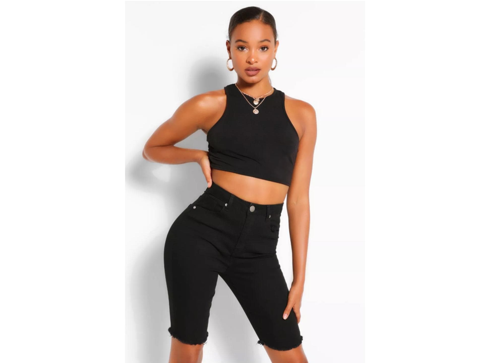 Radlershorts Denim boohoo