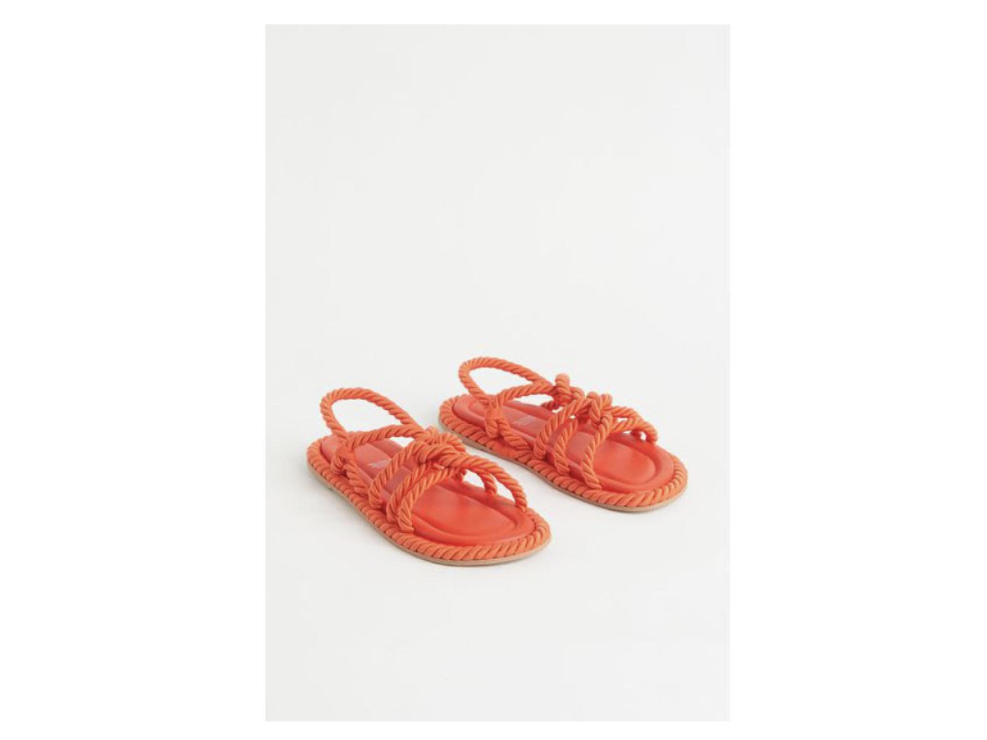 Sandalen geflochten Orange H&M 