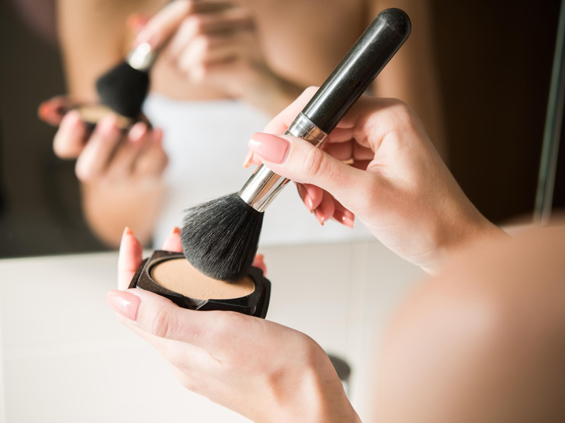 Puder-Make-up