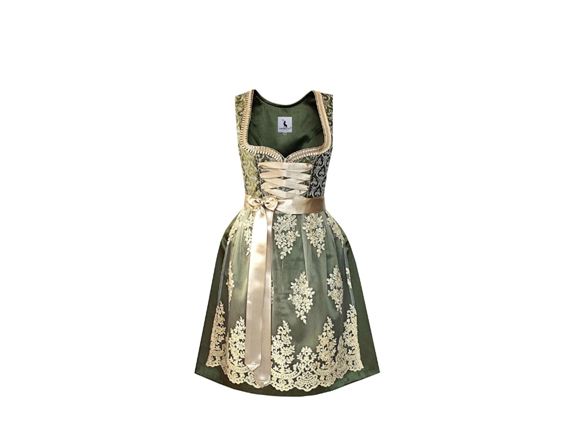 Dirndl grün gold