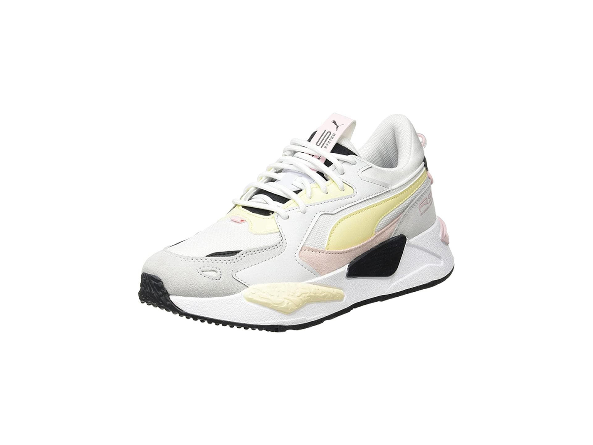 Sneaker mit gelben und beigen Akzenten