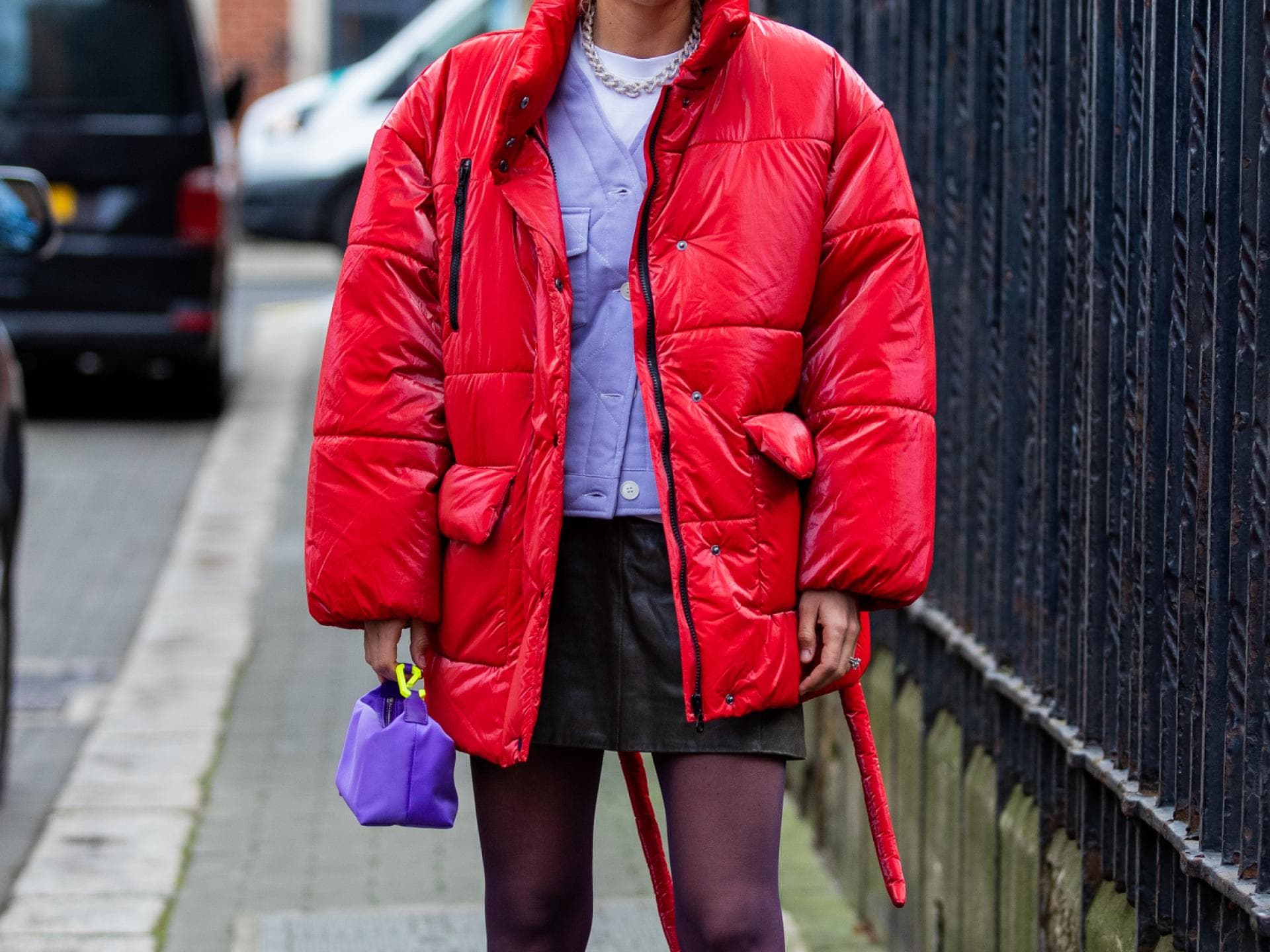 Mode-Trend Lila und Rot im Herbst