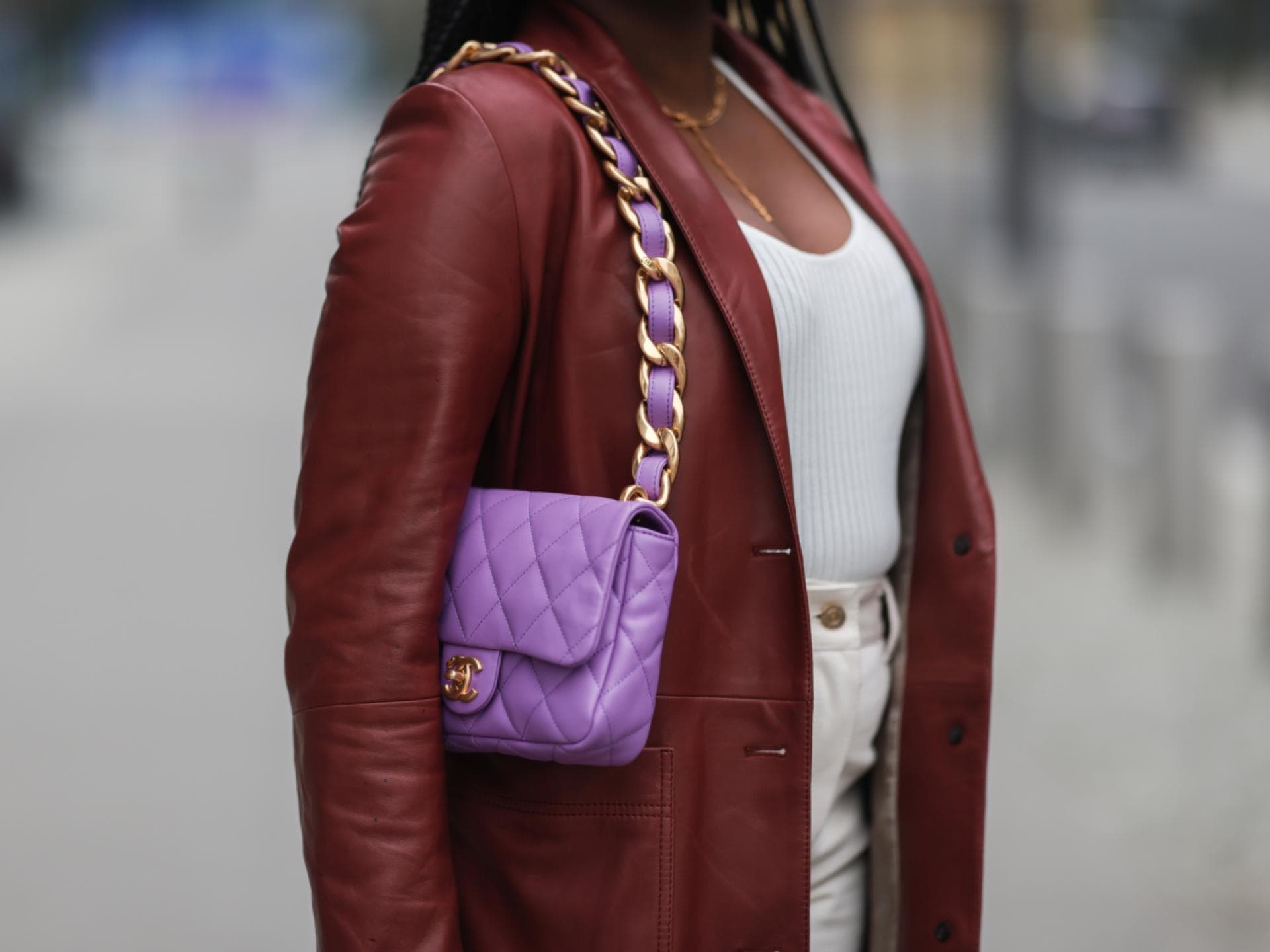 Mode-Trend Lila und Rot