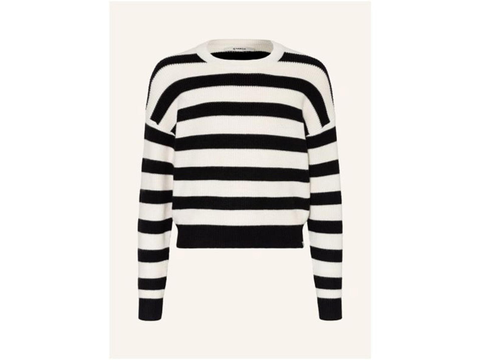 Pullover mit Streifen und Rundhalsausschnitt