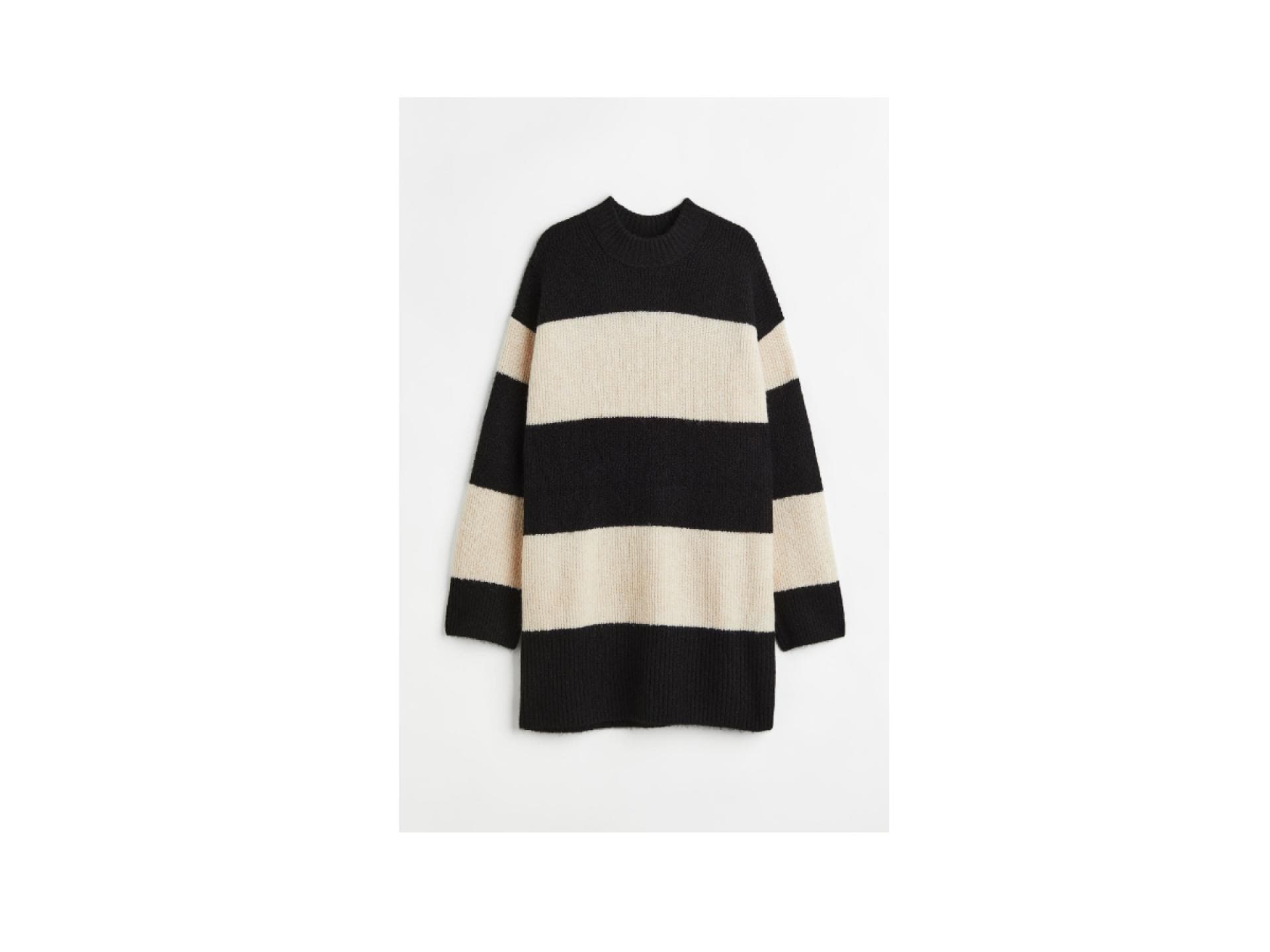 Kurzes Strickkleid mit überschnittenen Schultern von H&M