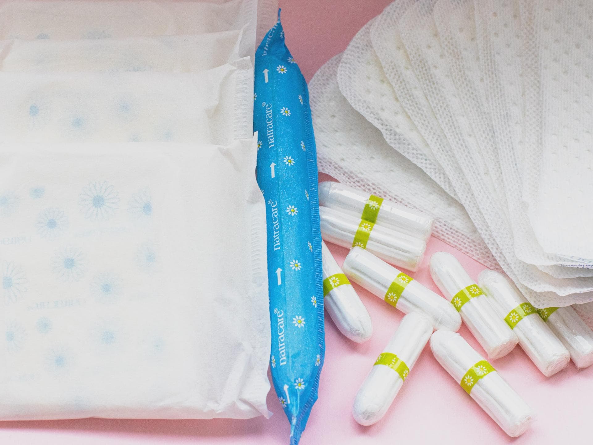 Tampons und Binden