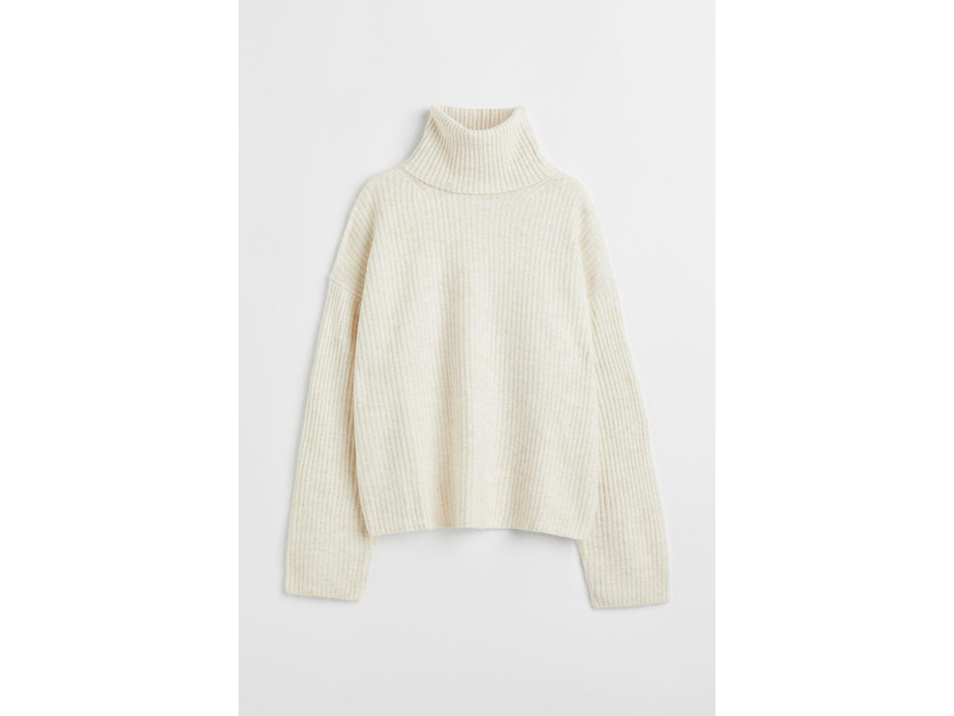 Oversized-Rollkragenpullover