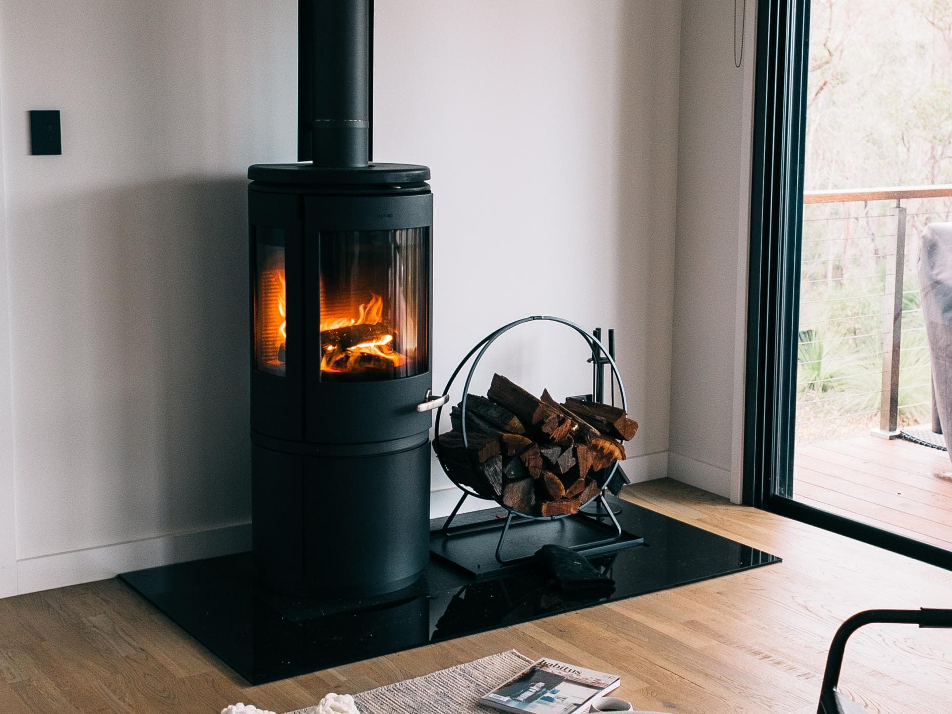 Kamin in Wohnzimmer