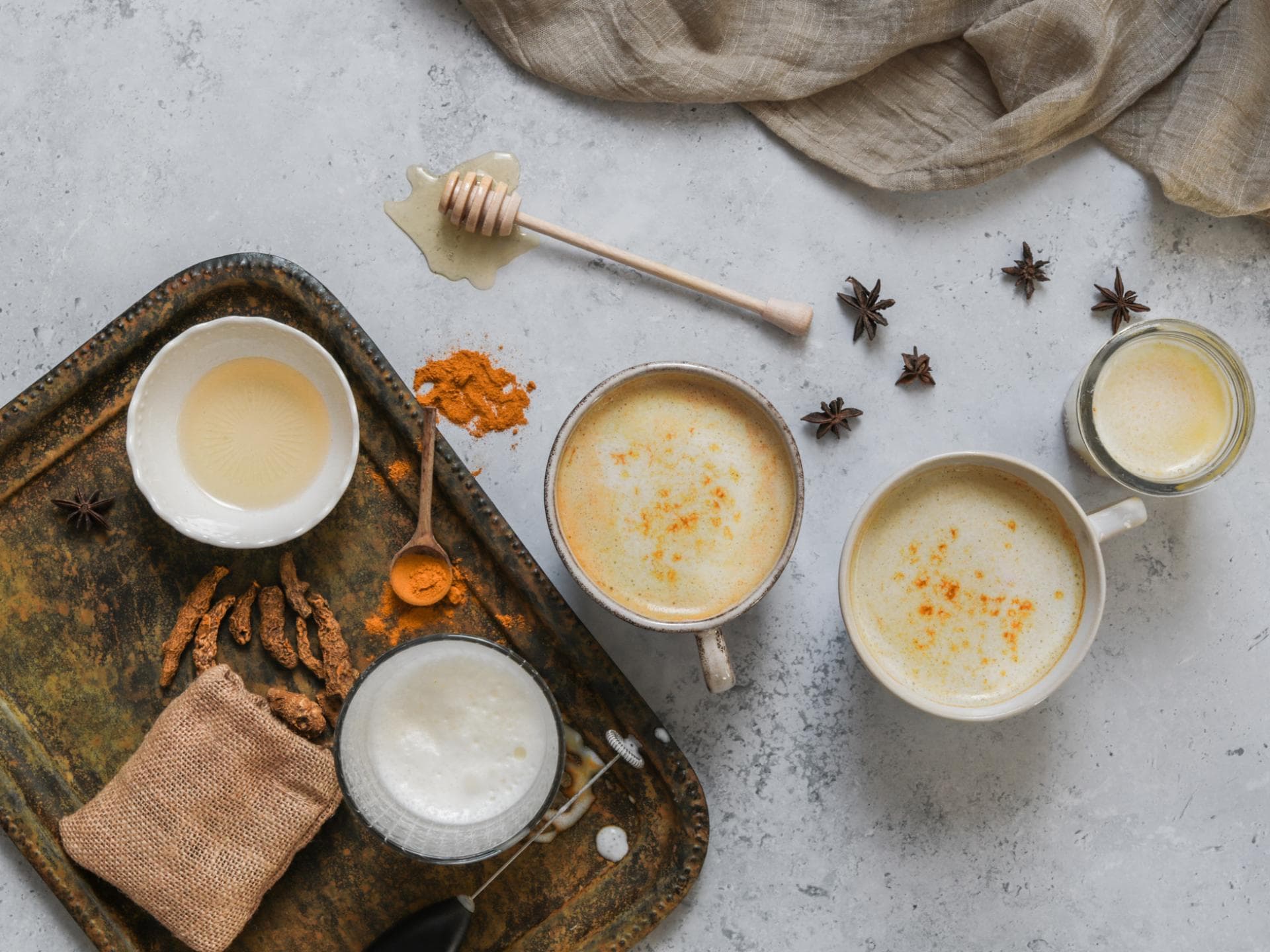 Goldene Milch Zutaten