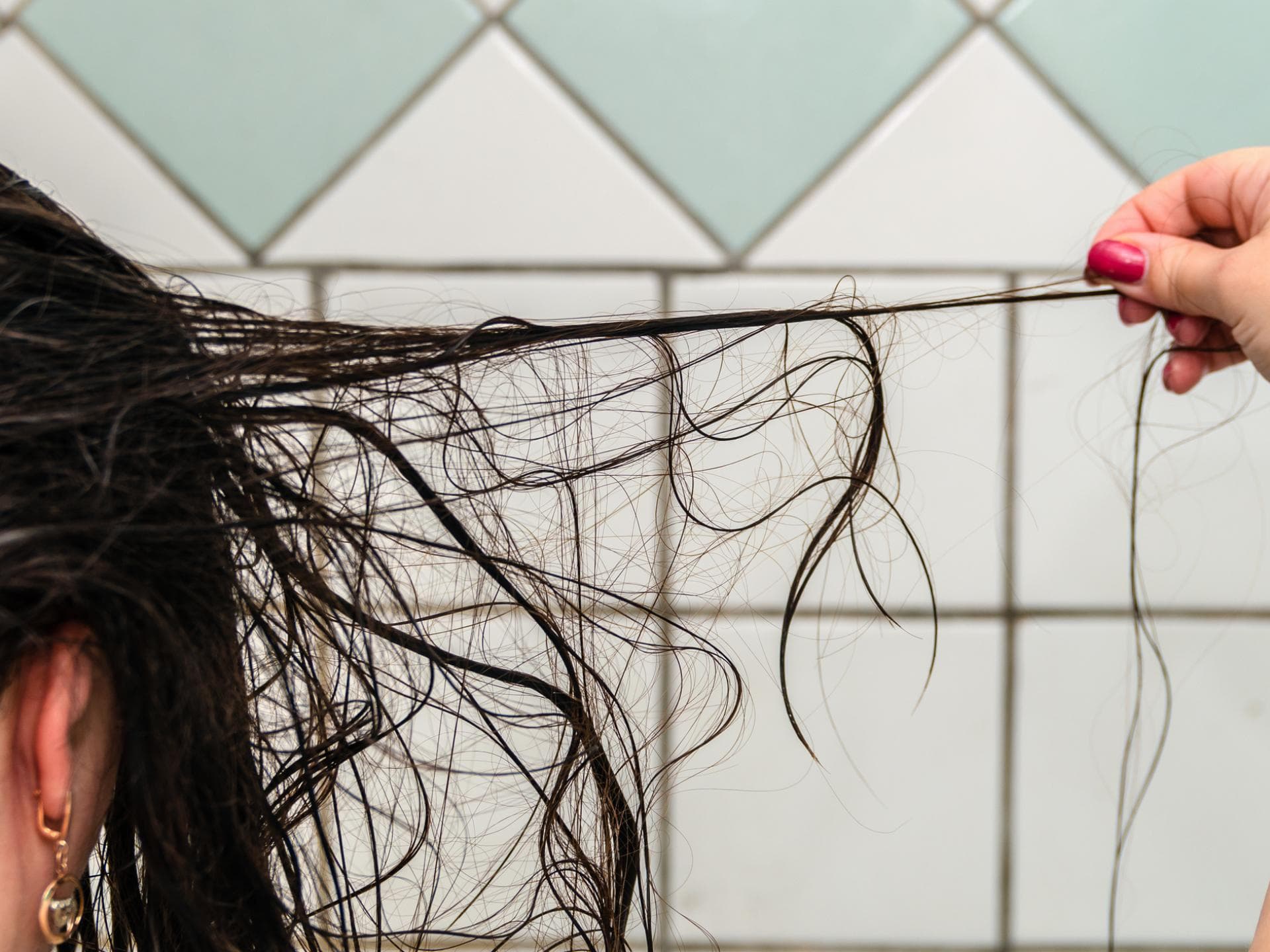 Nasse Haare