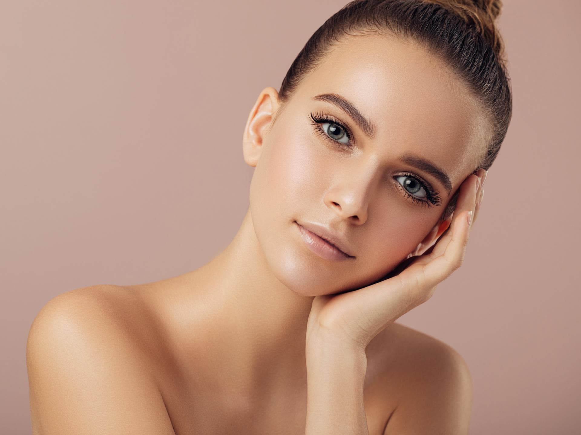Frau mit Make-up