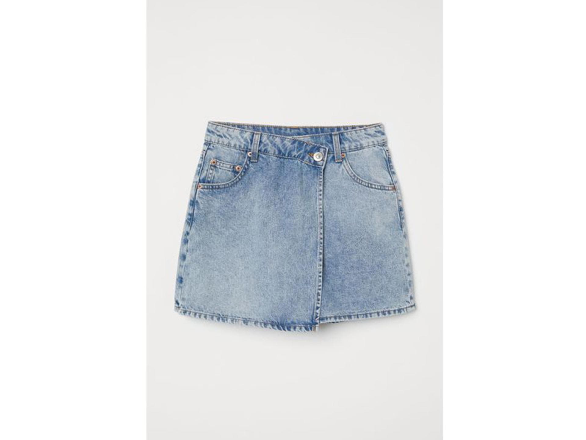 Wickel-Skort aus Denim