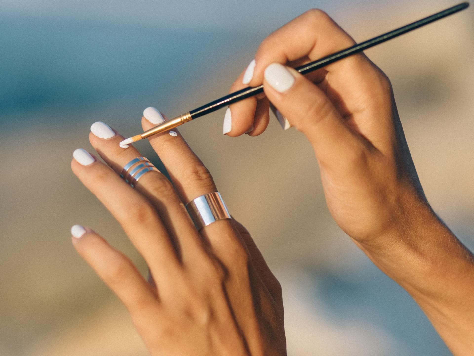 Brushstroke Nails