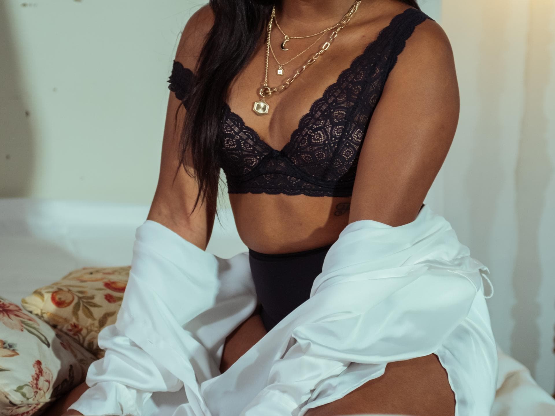 Schwarze Dessous
