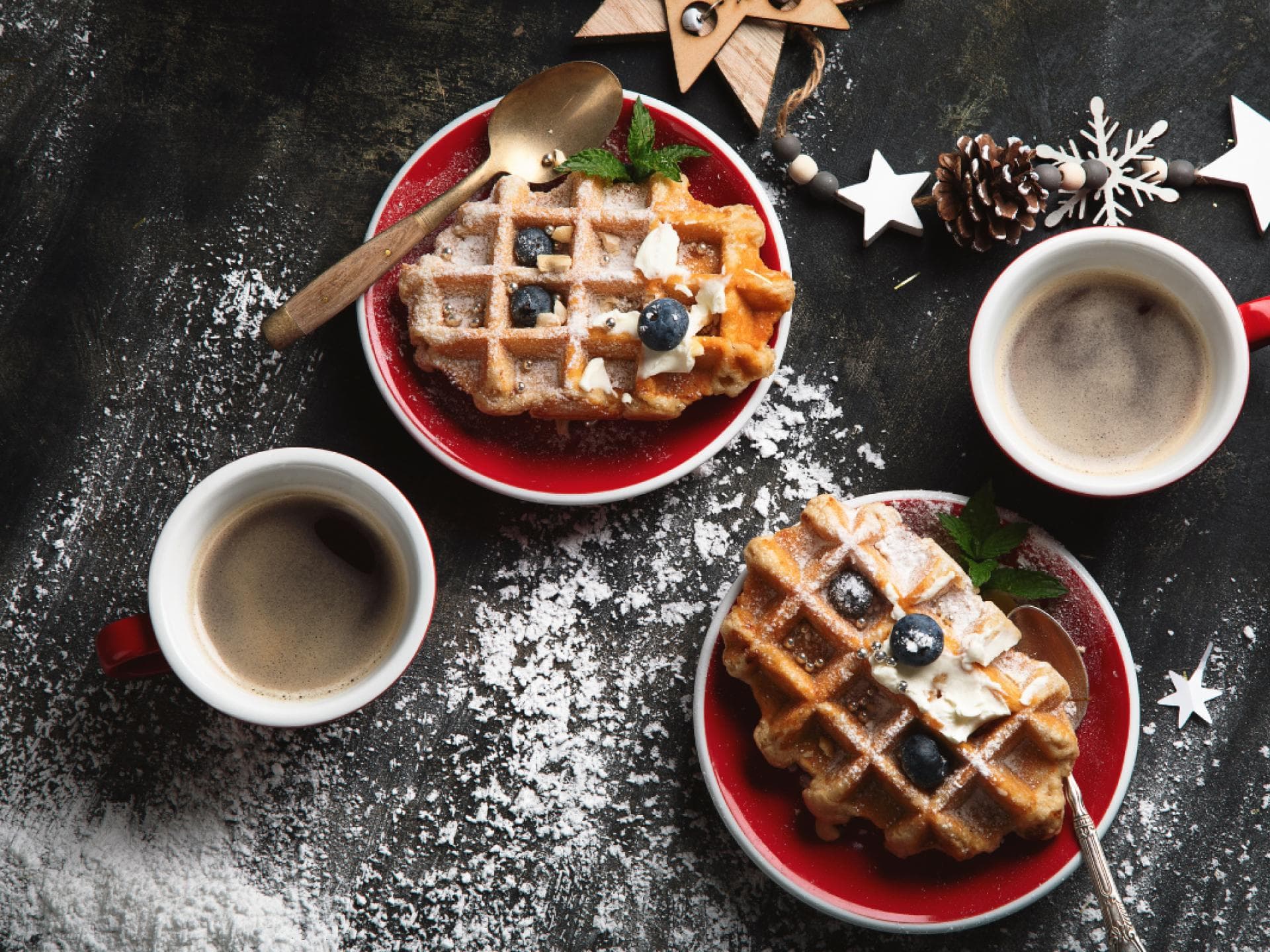 Weihnachten Waffeln