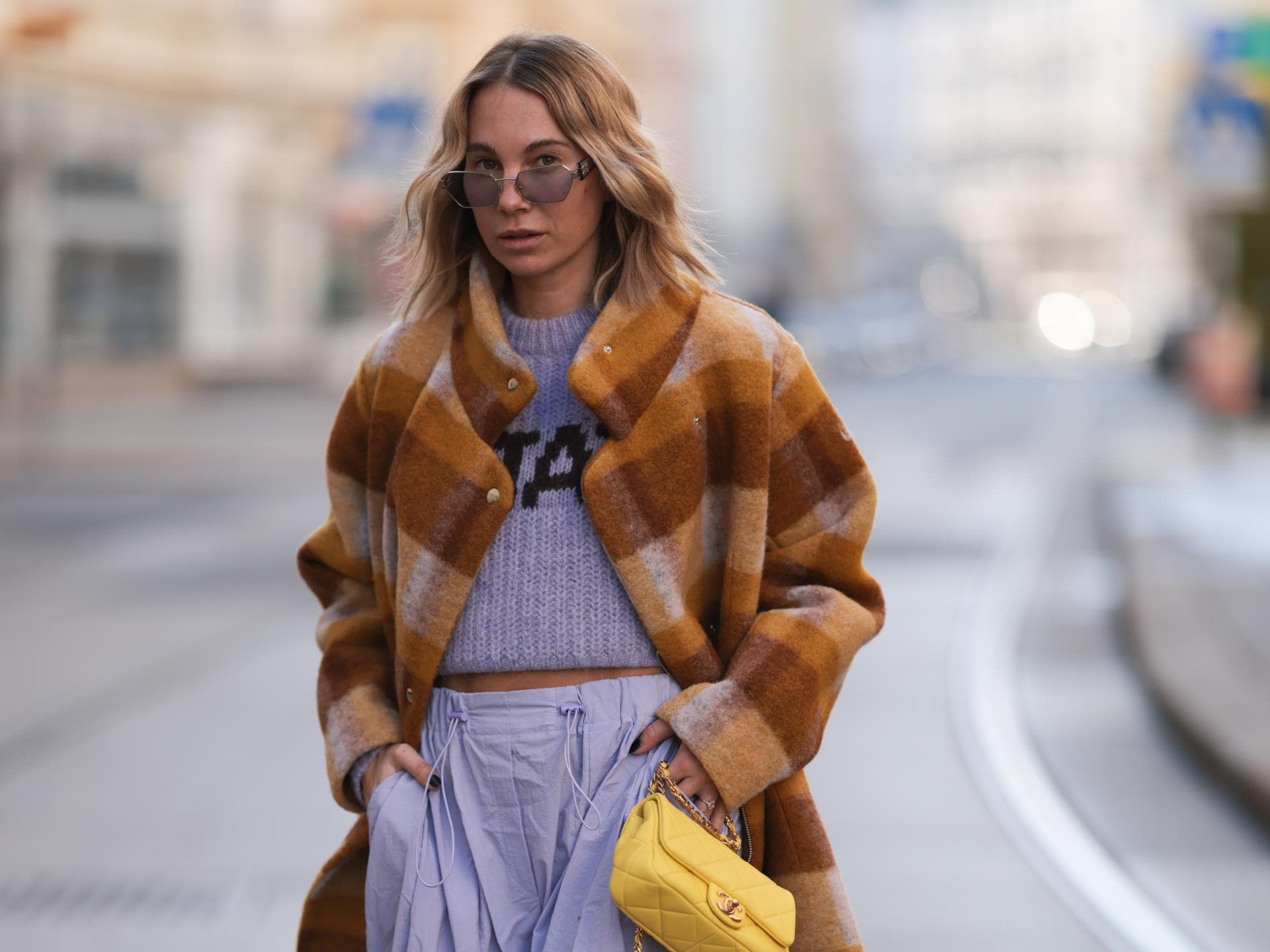 Oversized Look in Flieder