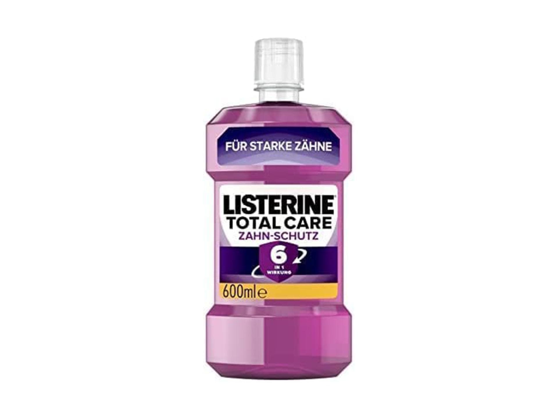 LISTERINE Total Care Zahn-Schutz (600 ml), schützende Mundspülung gegen Karies mit 6 in 1 Wirkung